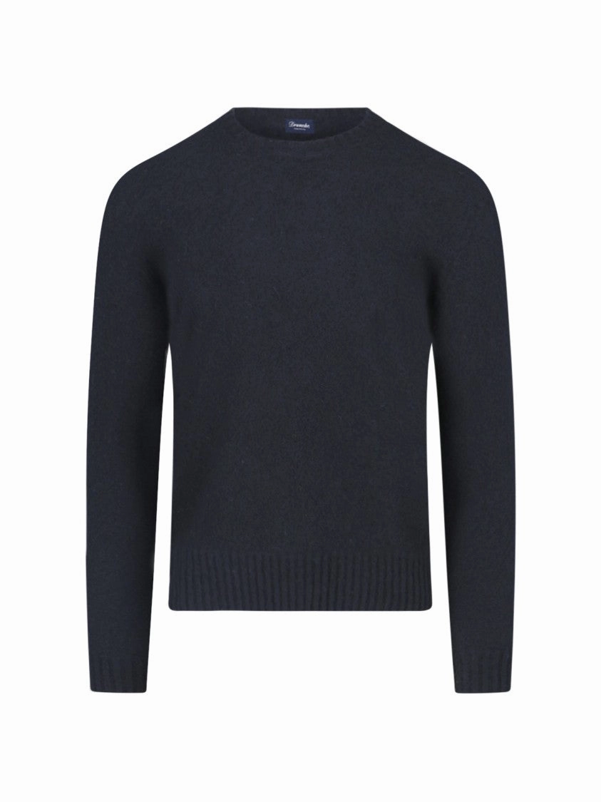 Crewneck Sweater With Ribbed Finish