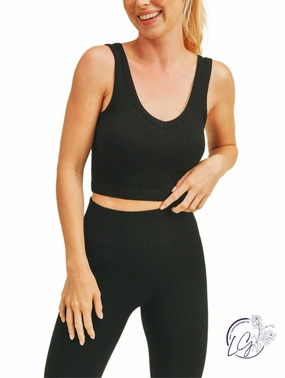 Cropped Premium Seamless Ribbed V Tank Top affordable athletic pants for men