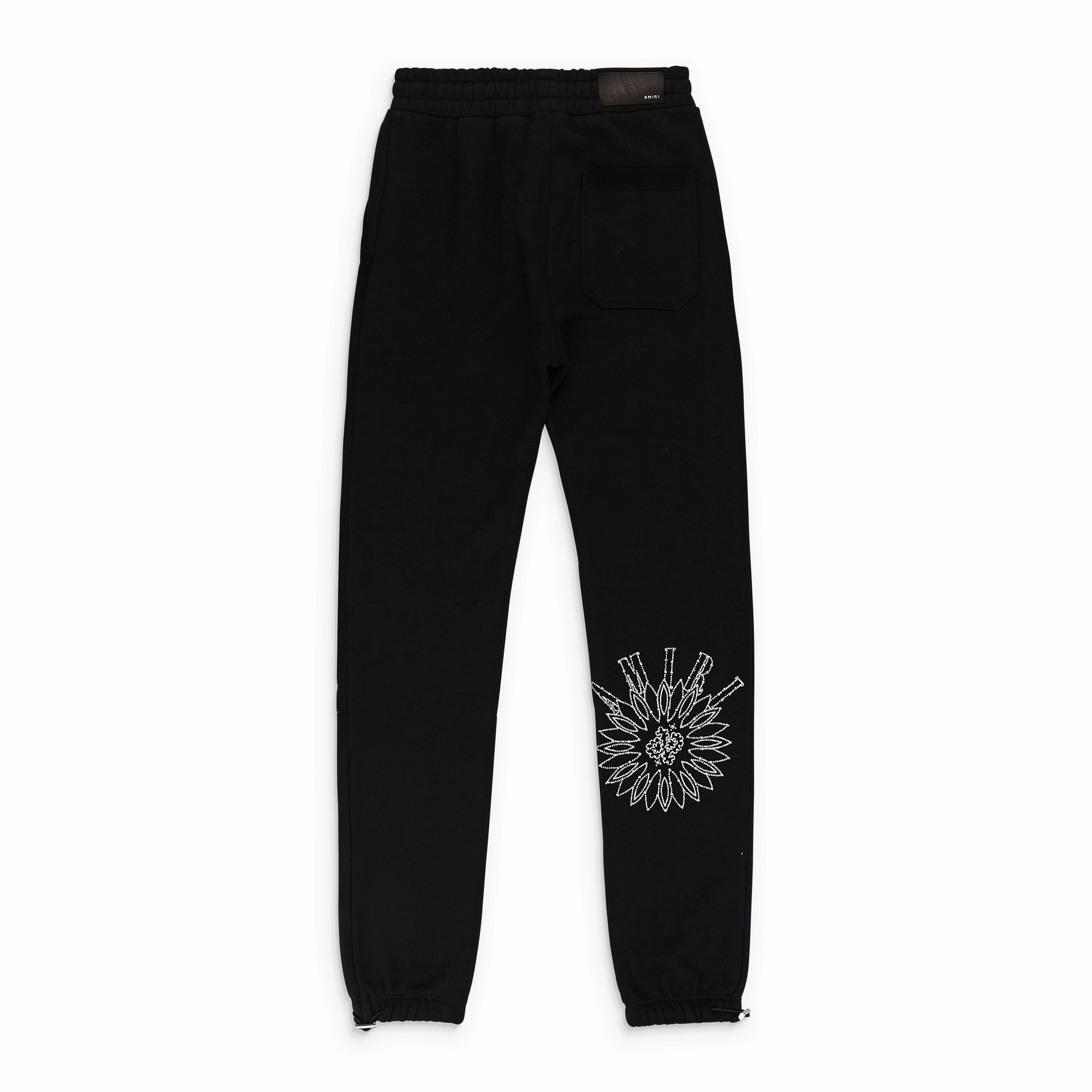 CRYSTAL STICK POKE BLACK SWEATPANTS