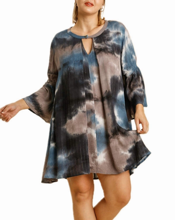 Curvy How About Later Tie Dye Dress