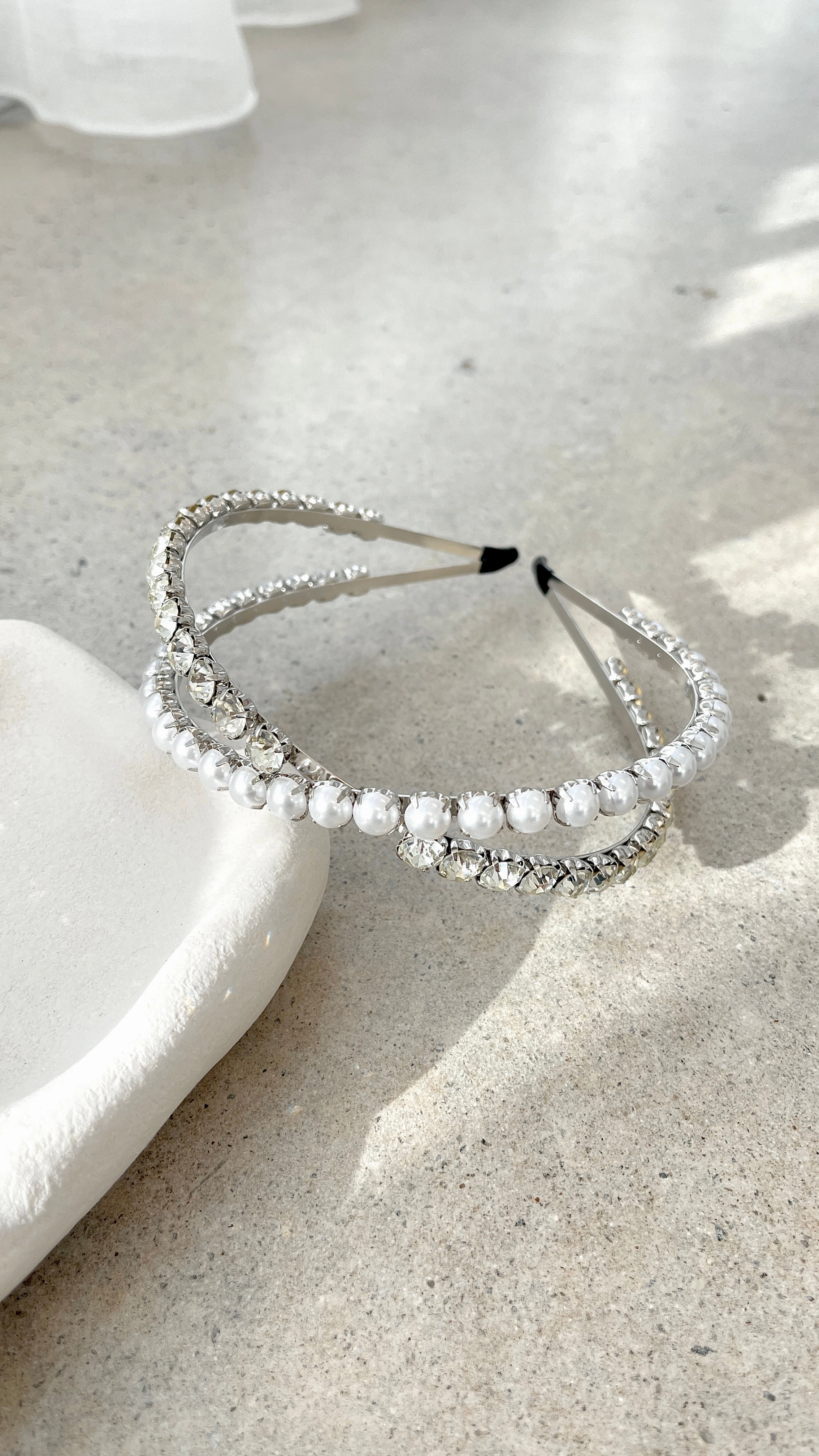 Daley Headband - Pearl