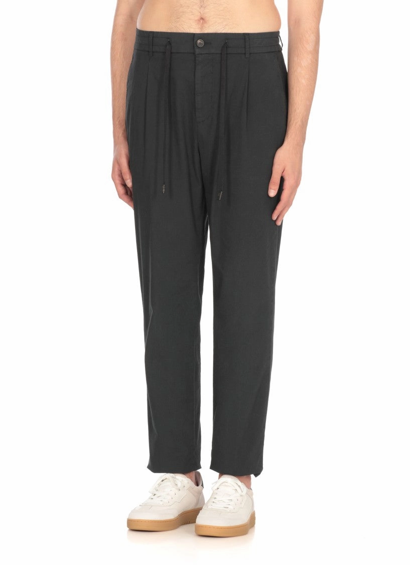 Dark Blue Cotton Pants
