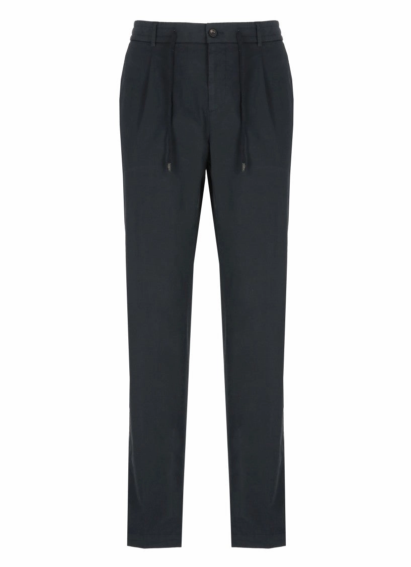 Dark Blue Cotton Pants