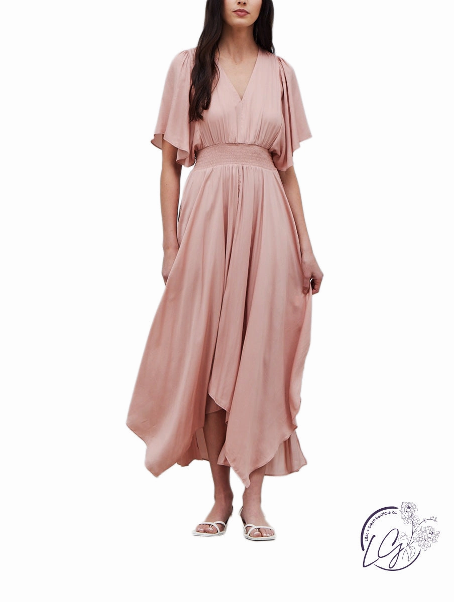 Daydreaming Uneven Hem Maxi Dress
