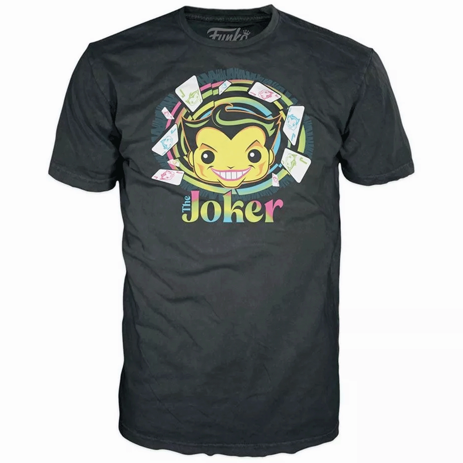 DC Comics Joker Blacklight Pop! Vinyl and Tee Set