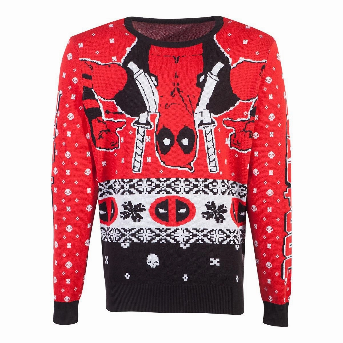 Deadpool Inverted Merc Knitted Christmas Sweater/Jumper