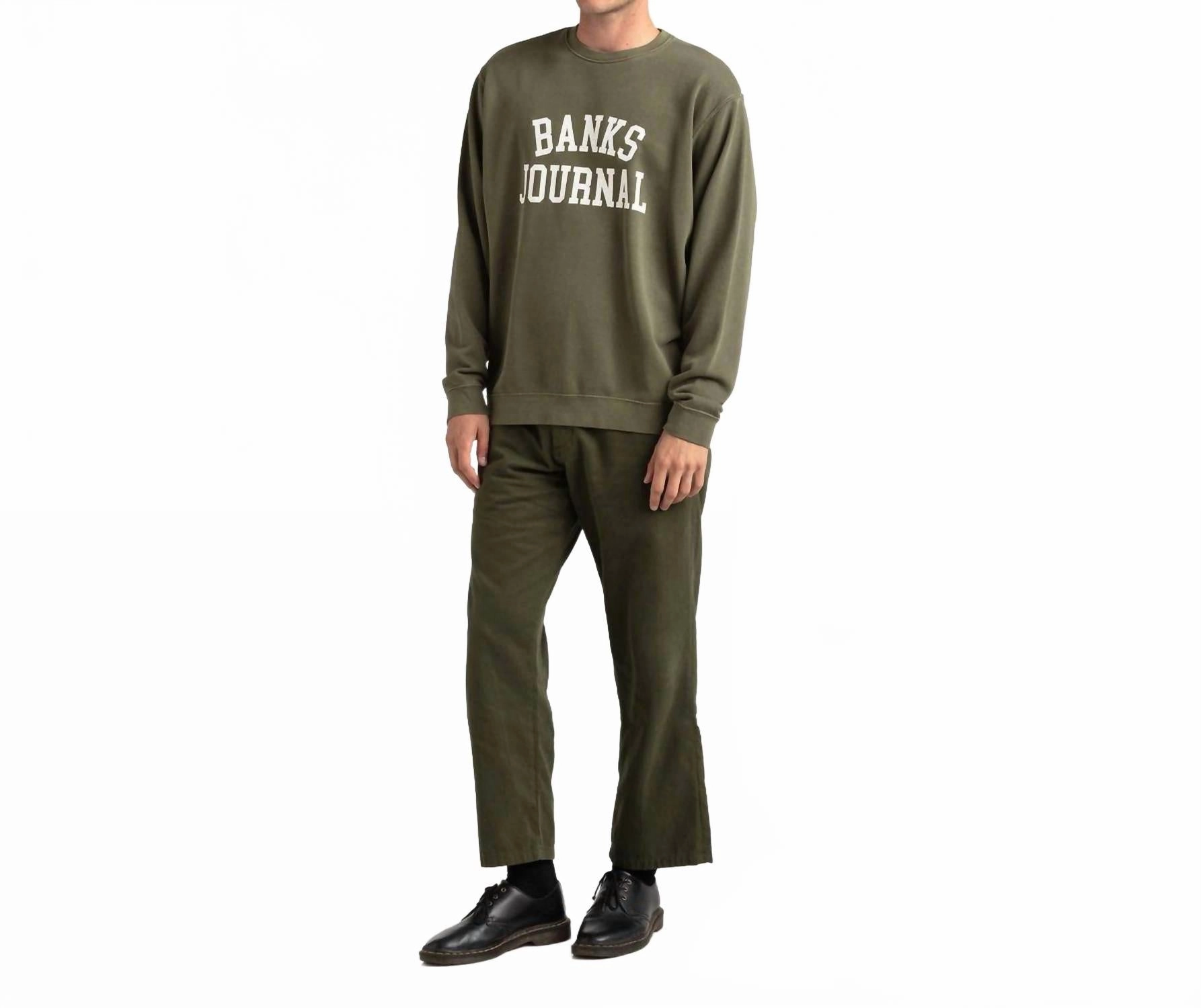 Defense Crew Sweat Fleece In Green