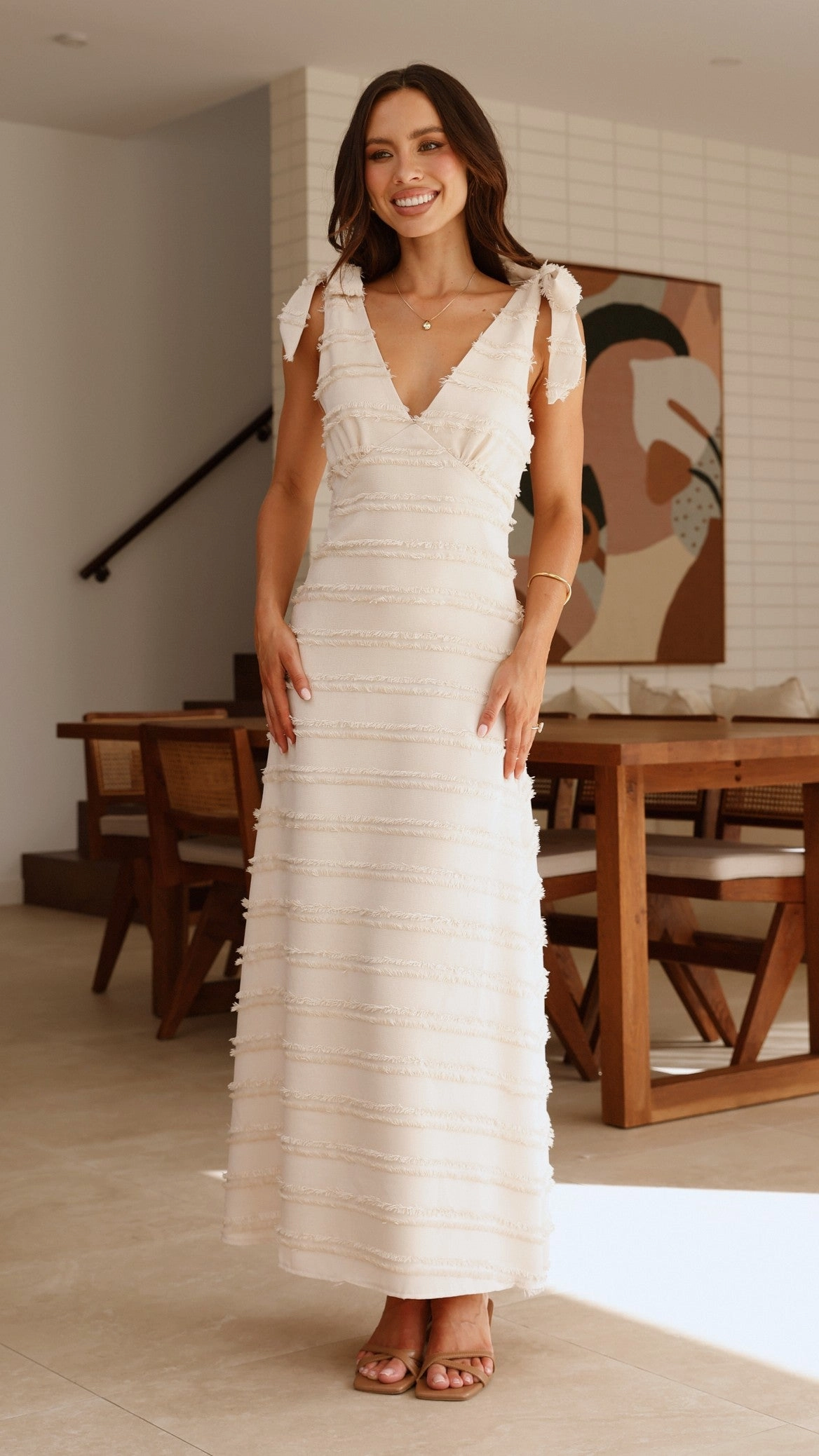 Dela Maxi Dress - Cream