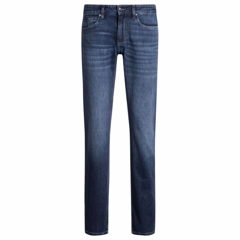 Delaware slim-fit jeans in blue comfort-stretch denim