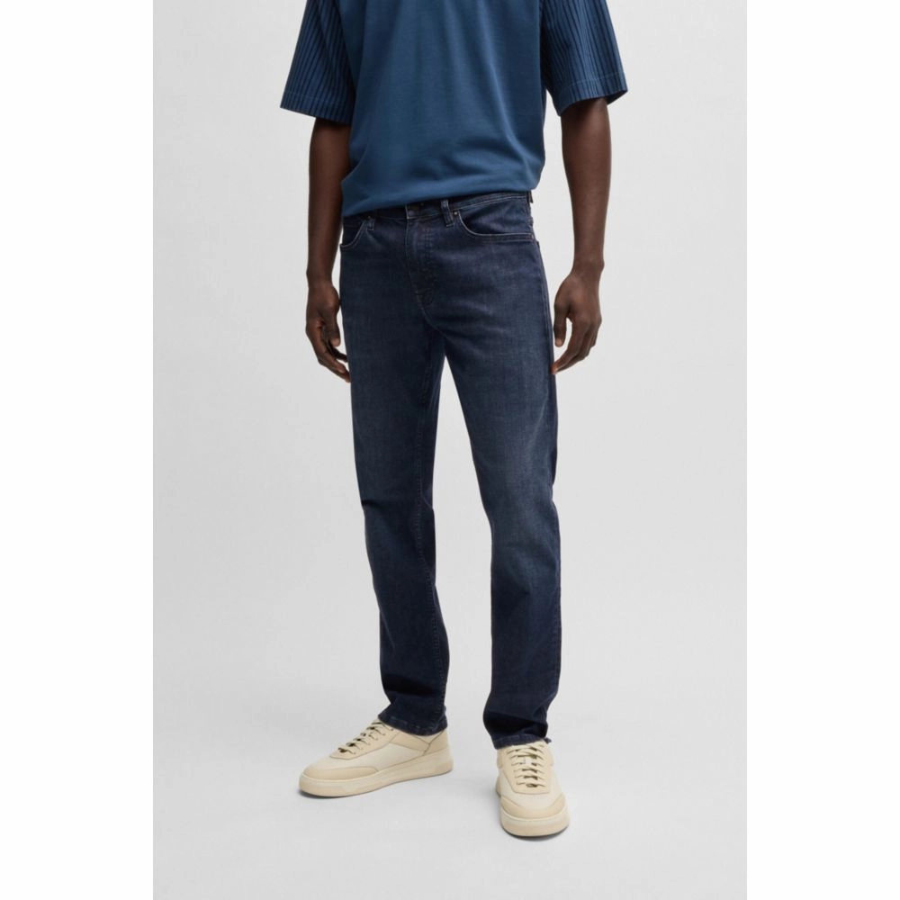Delaware slim-fit jeans in dark-blue denim