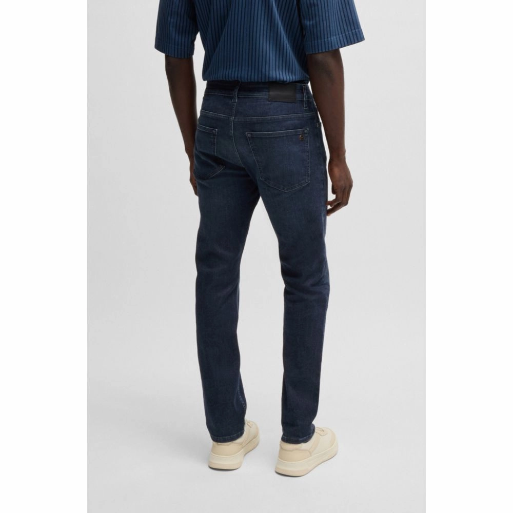 Delaware slim-fit jeans in dark-blue denim