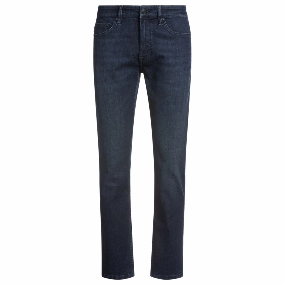 Delaware slim-fit jeans in dark-blue denim