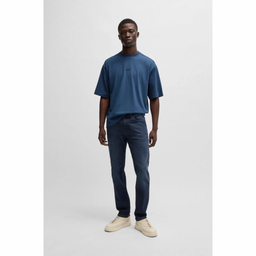 Delaware slim-fit jeans in dark-blue denim