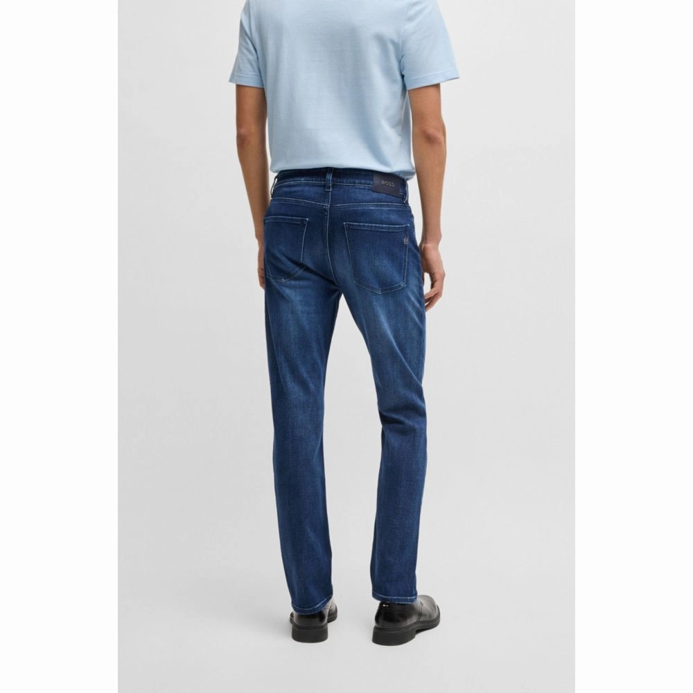 Delaware slim-fit jeans in dark-blue stretch denim