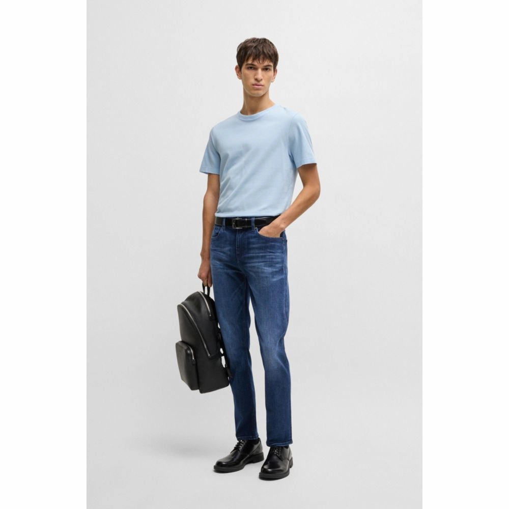 Delaware slim-fit jeans in dark-blue stretch denim