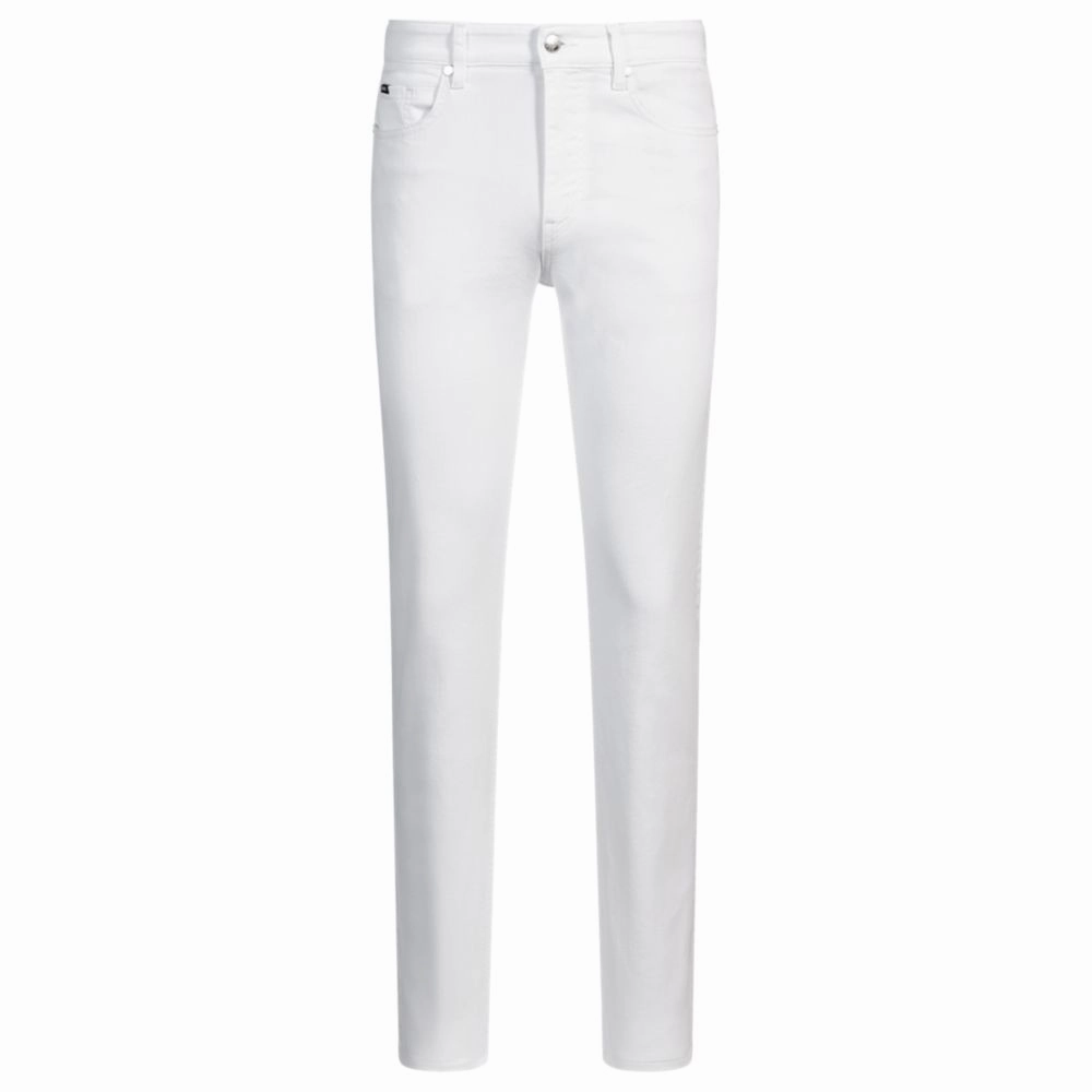 Delaware slim-fit jeans in white comfort-stretch denim