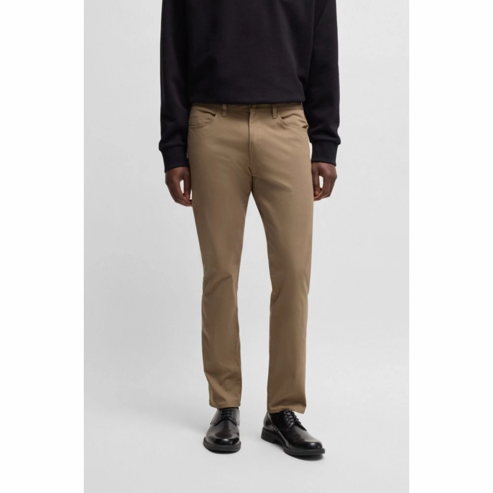Delaware slim-fit trousers in performance-stretch fabric