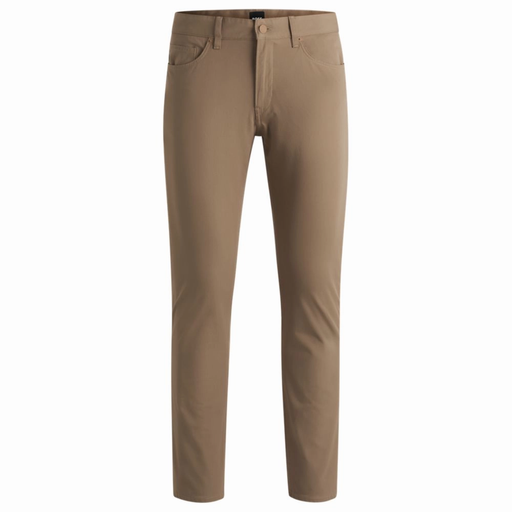 Delaware slim-fit trousers in performance-stretch fabric