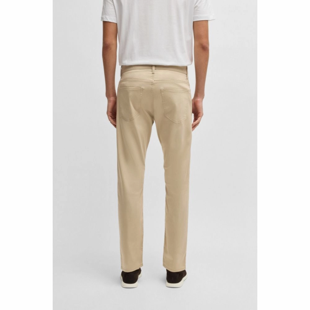 Delaware slim-fit trousers in stretch satin