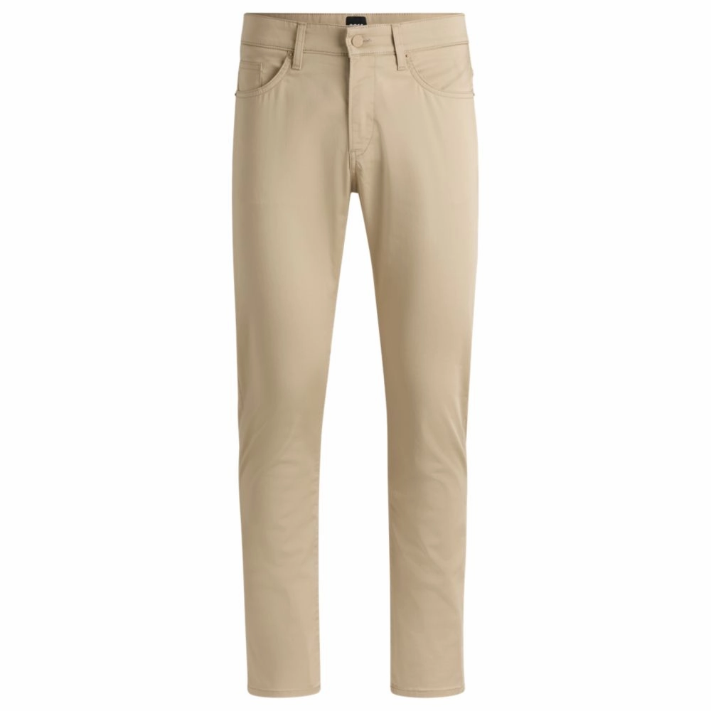 Delaware slim-fit trousers in stretch satin