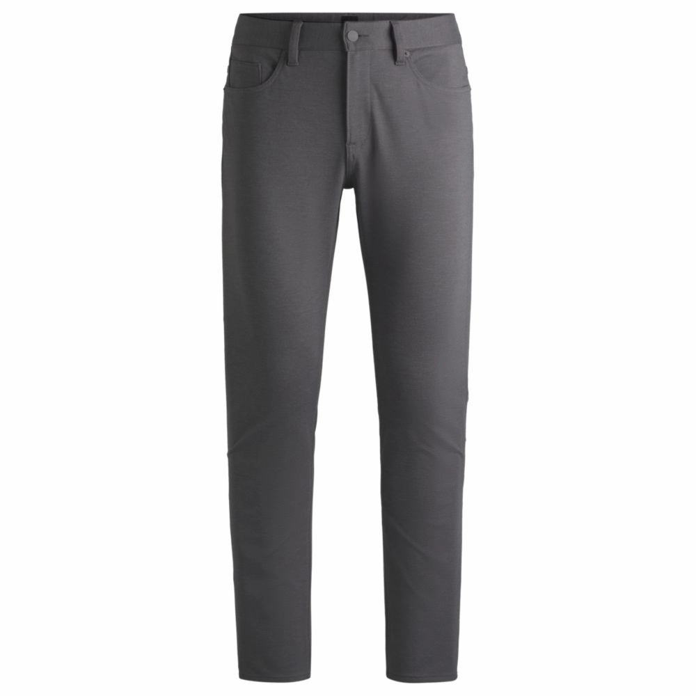 Delaware slim-fit trousers in two-tone stretch jersey