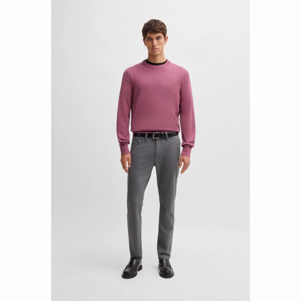 Delaware slim-fit trousers in two-tone stretch jersey