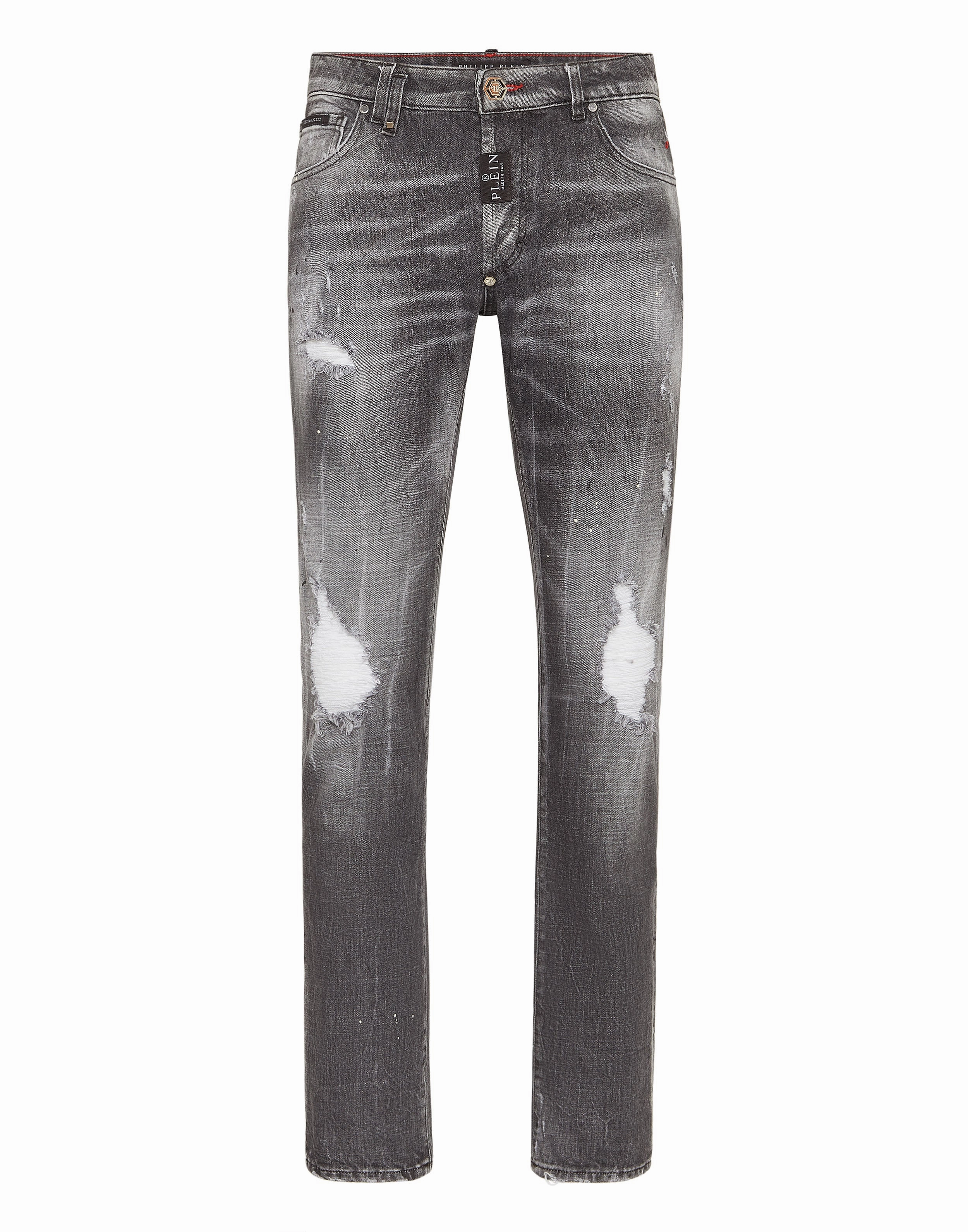 Denim Super Straight Cut Trousers