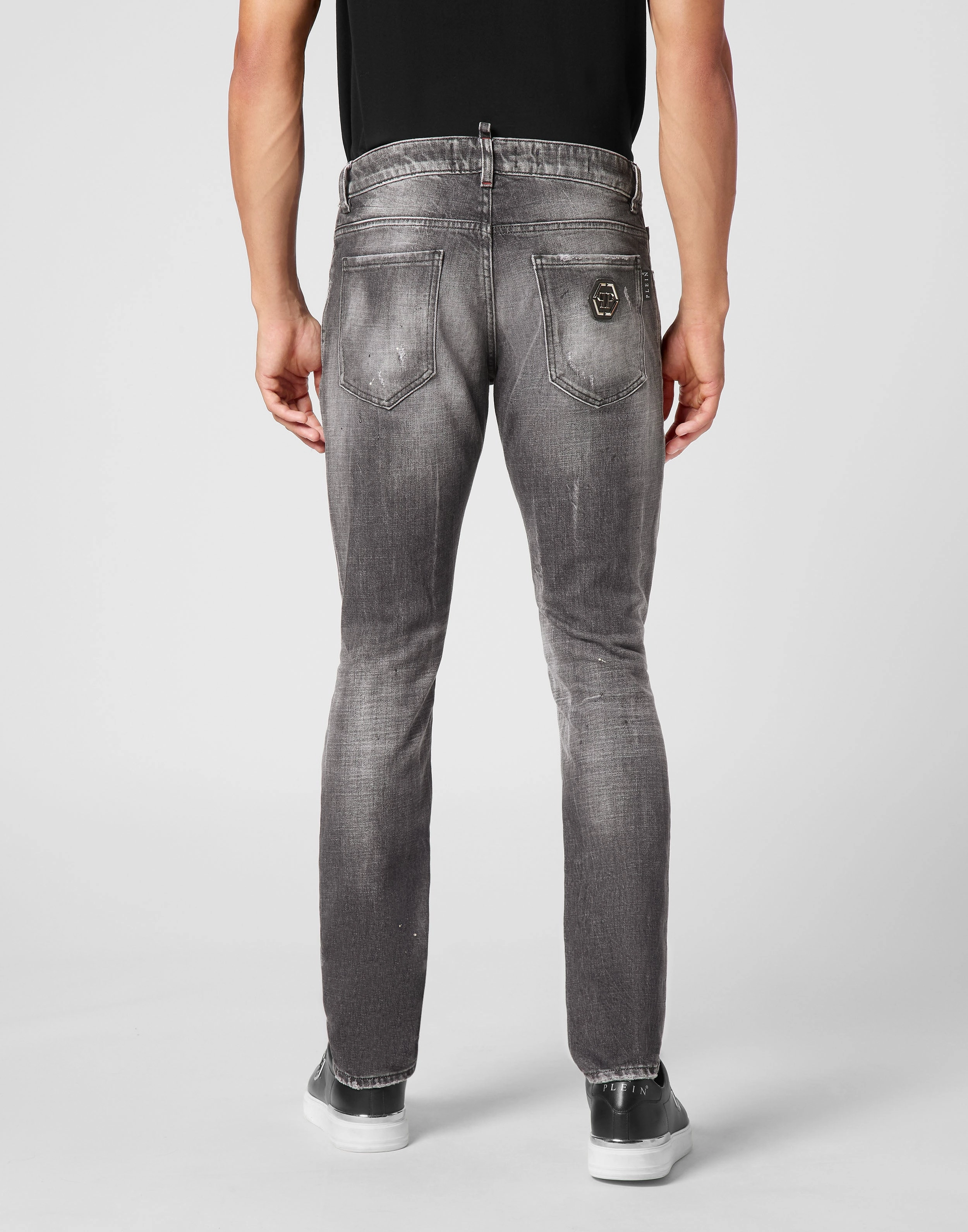 Denim Super Straight Cut Trousers