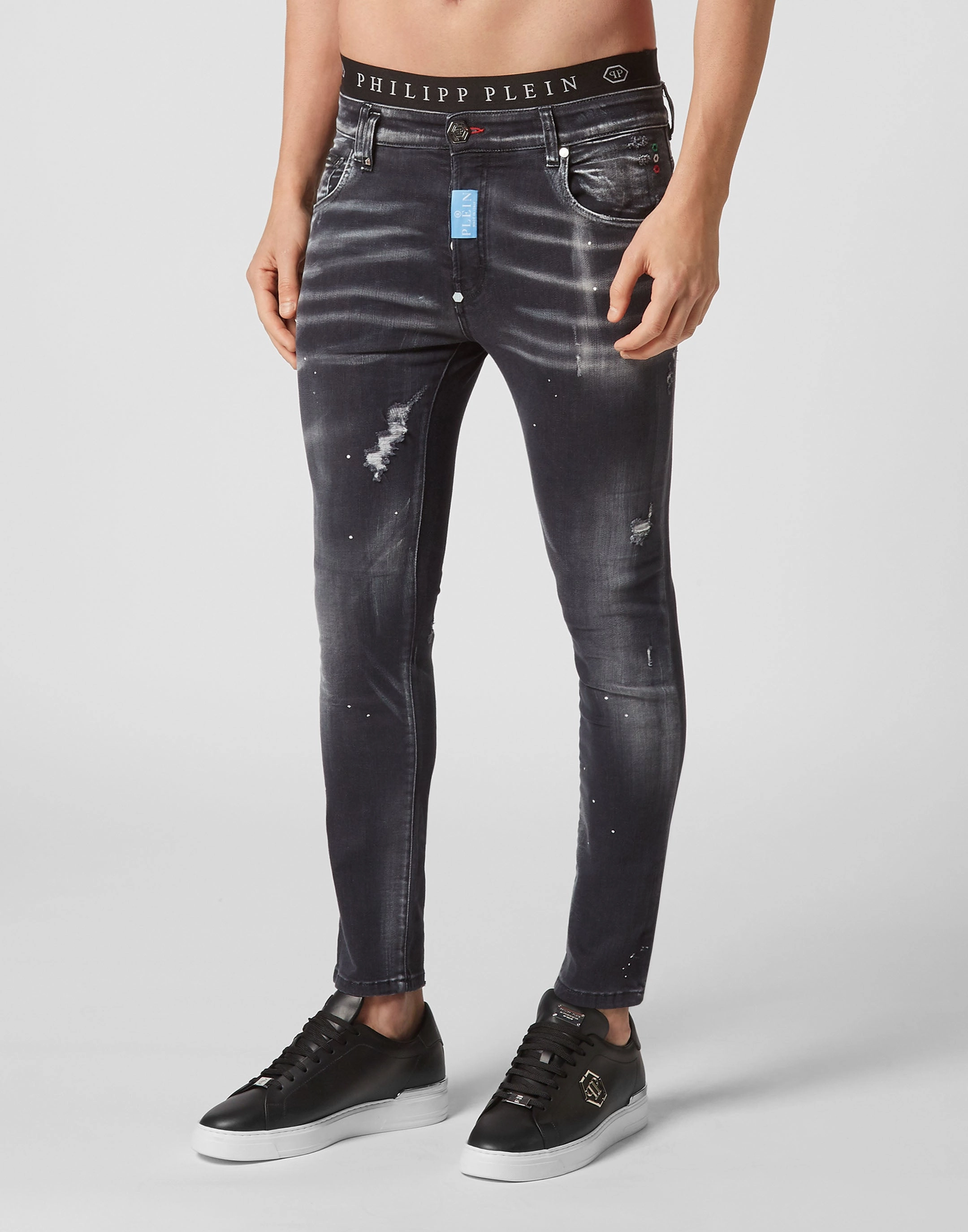 Denim Trousers Skinny Fit Hexagon