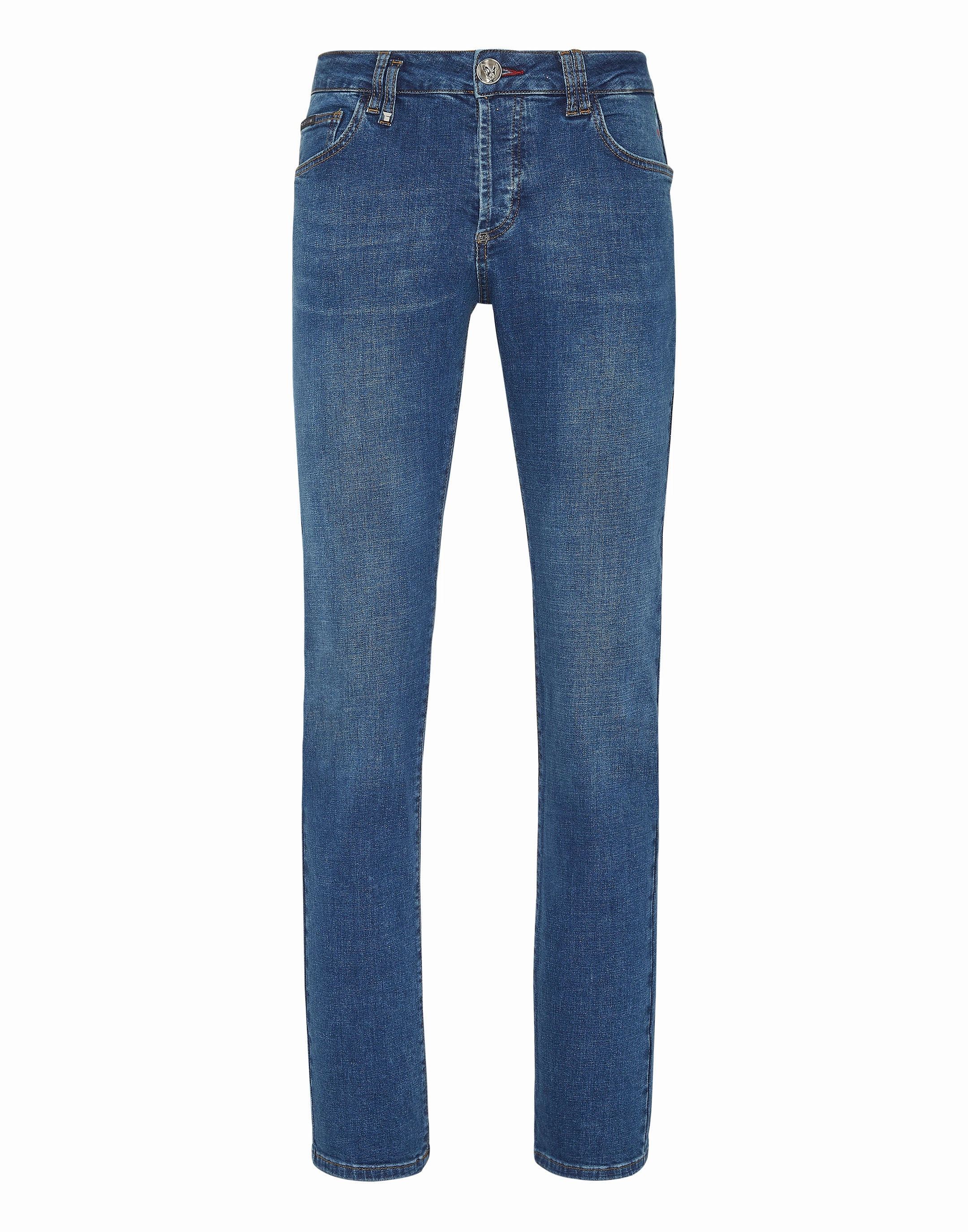 Denim Trousers Straight Cut Supreme Iconic Plein Basic