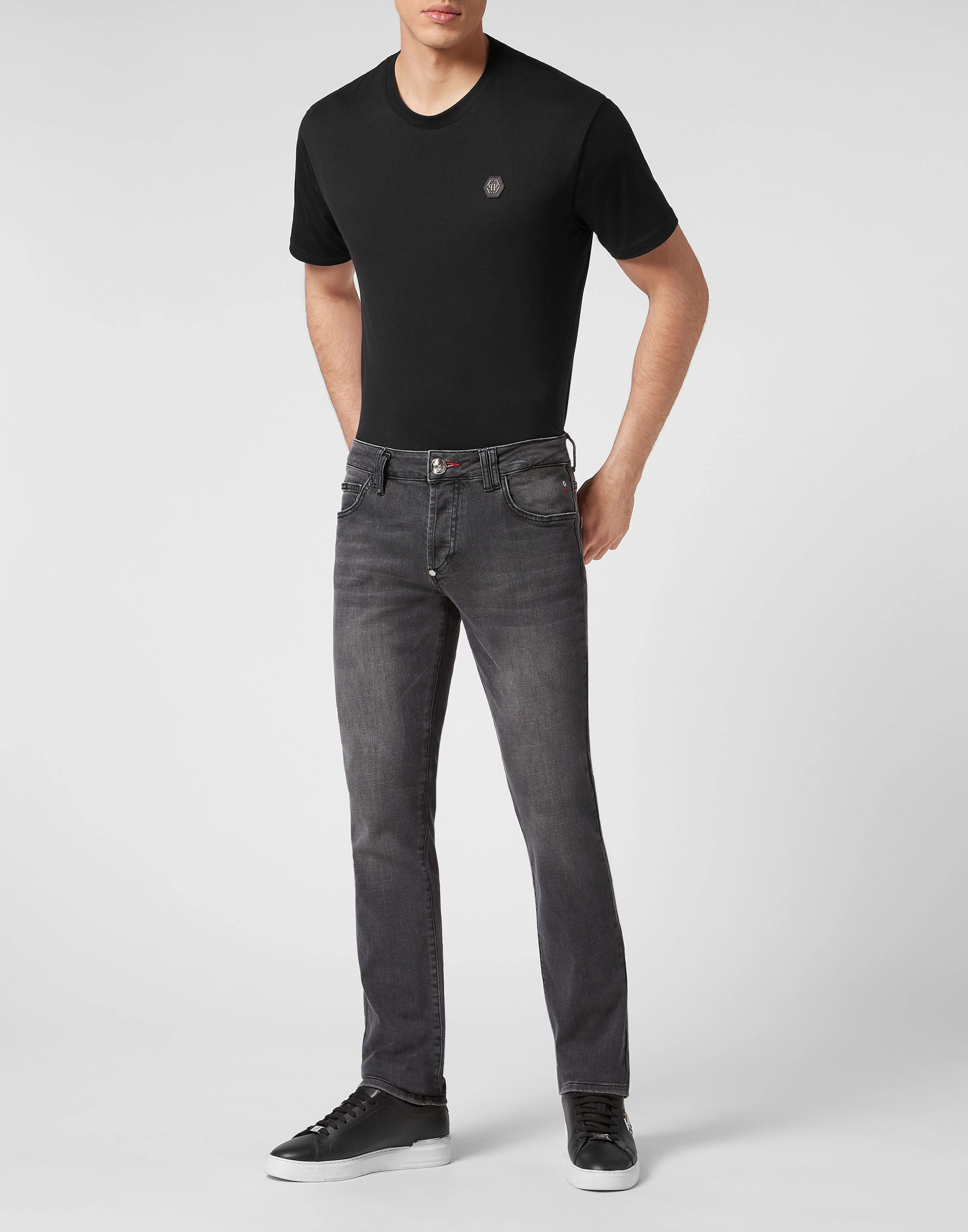 Denim Trousers Straight Cut Supreme Iconic Plein Basic