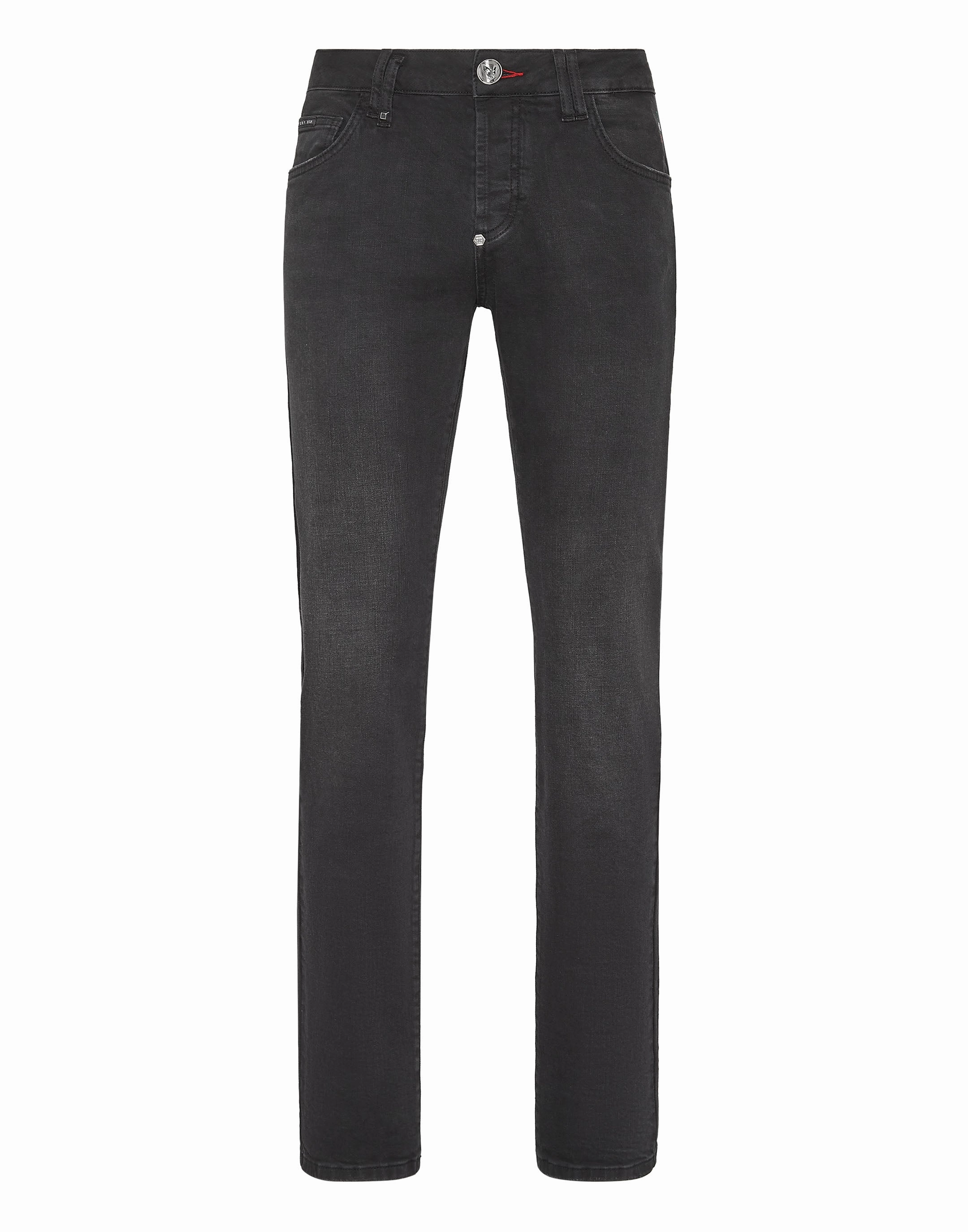 Denim Trousers Straight Cut Supreme Iconic Plein Basic
