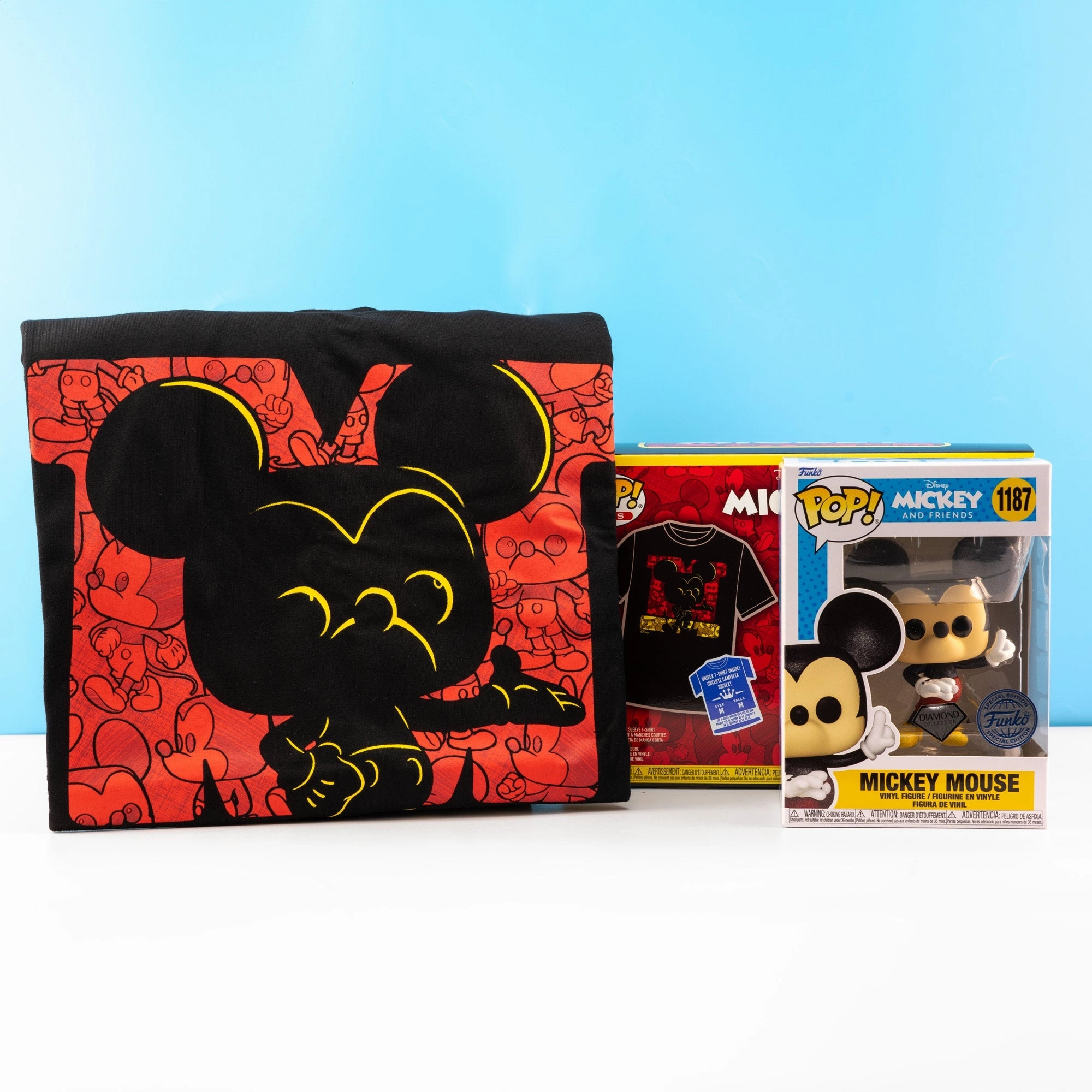Disney Mickey Mouse DGLT Pop! Vinyl and Tee Set