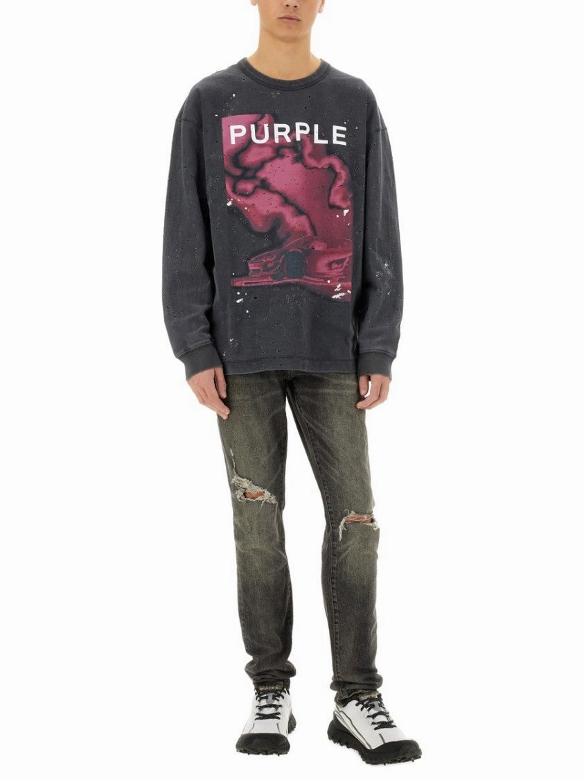 Distressed Grey Skinny Jeans