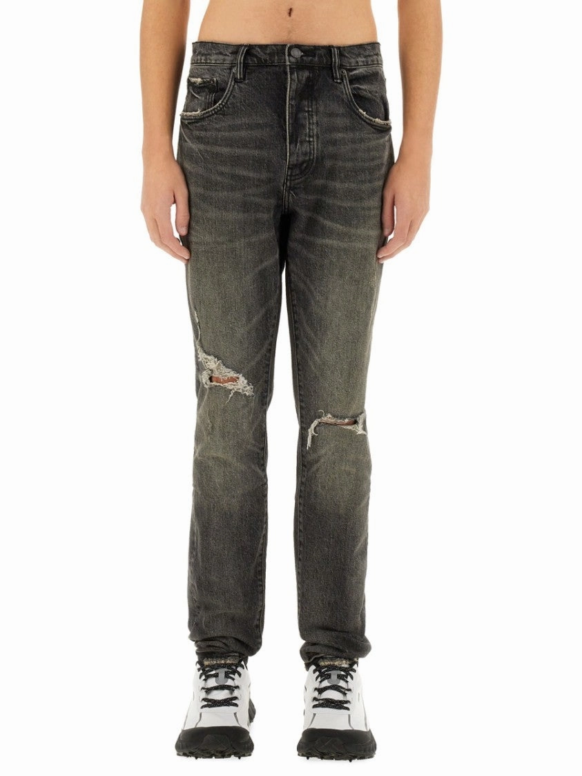 Distressed Grey Skinny Jeans