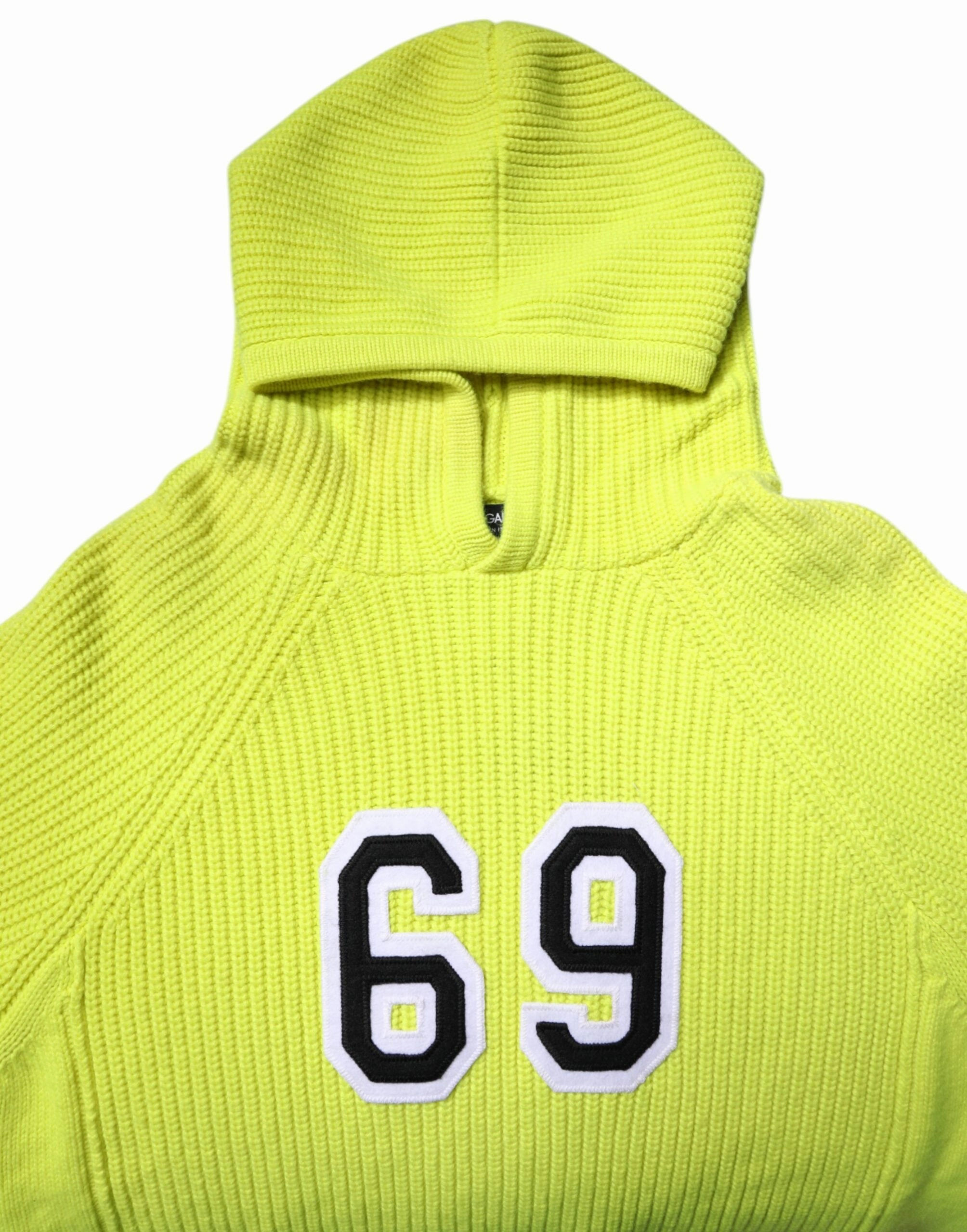 Dolce & Gabbana 69 Knit Hooded Men Pullover Men's Sweater