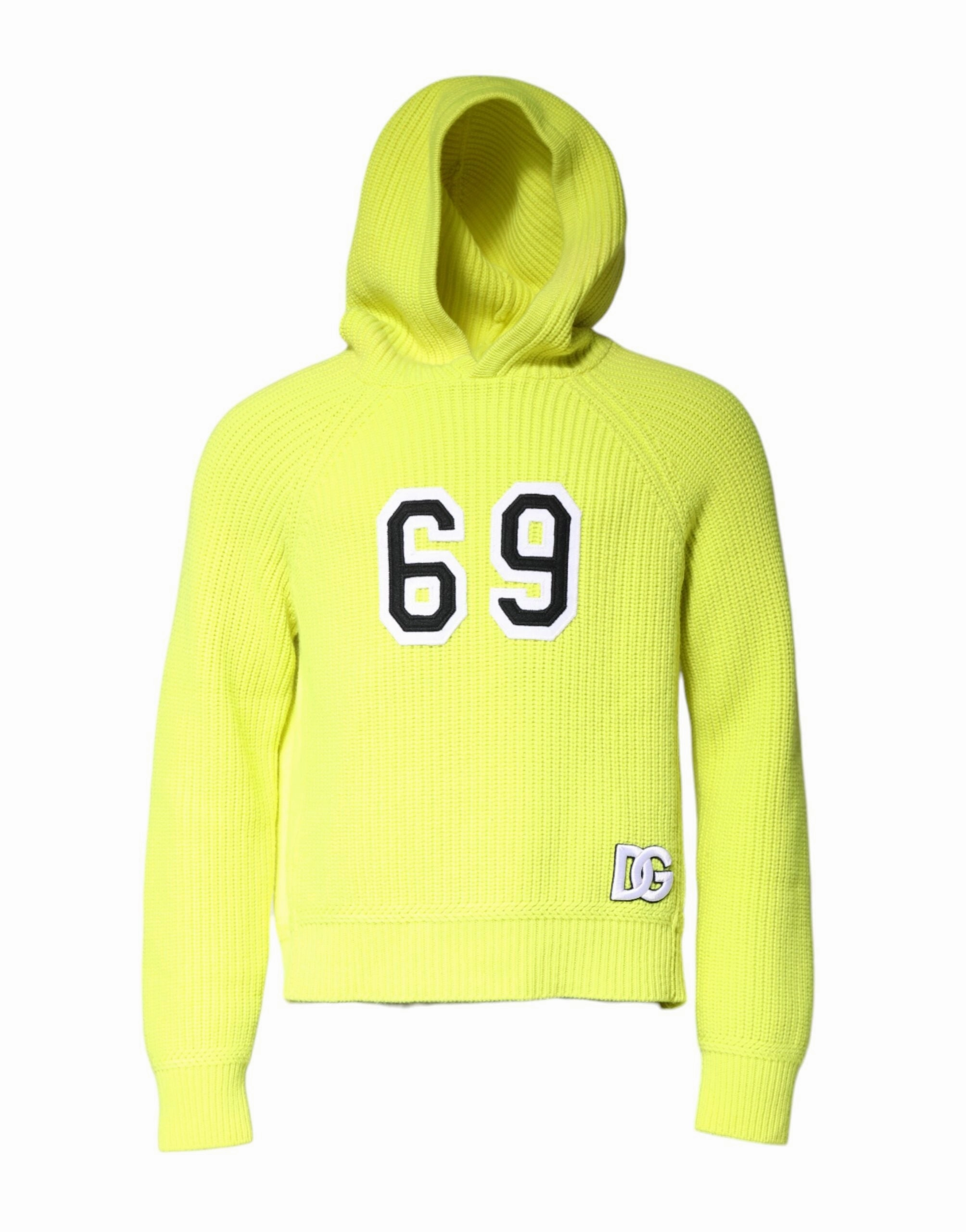 Dolce & Gabbana 69 Knit Hooded Men Pullover Men's Sweater