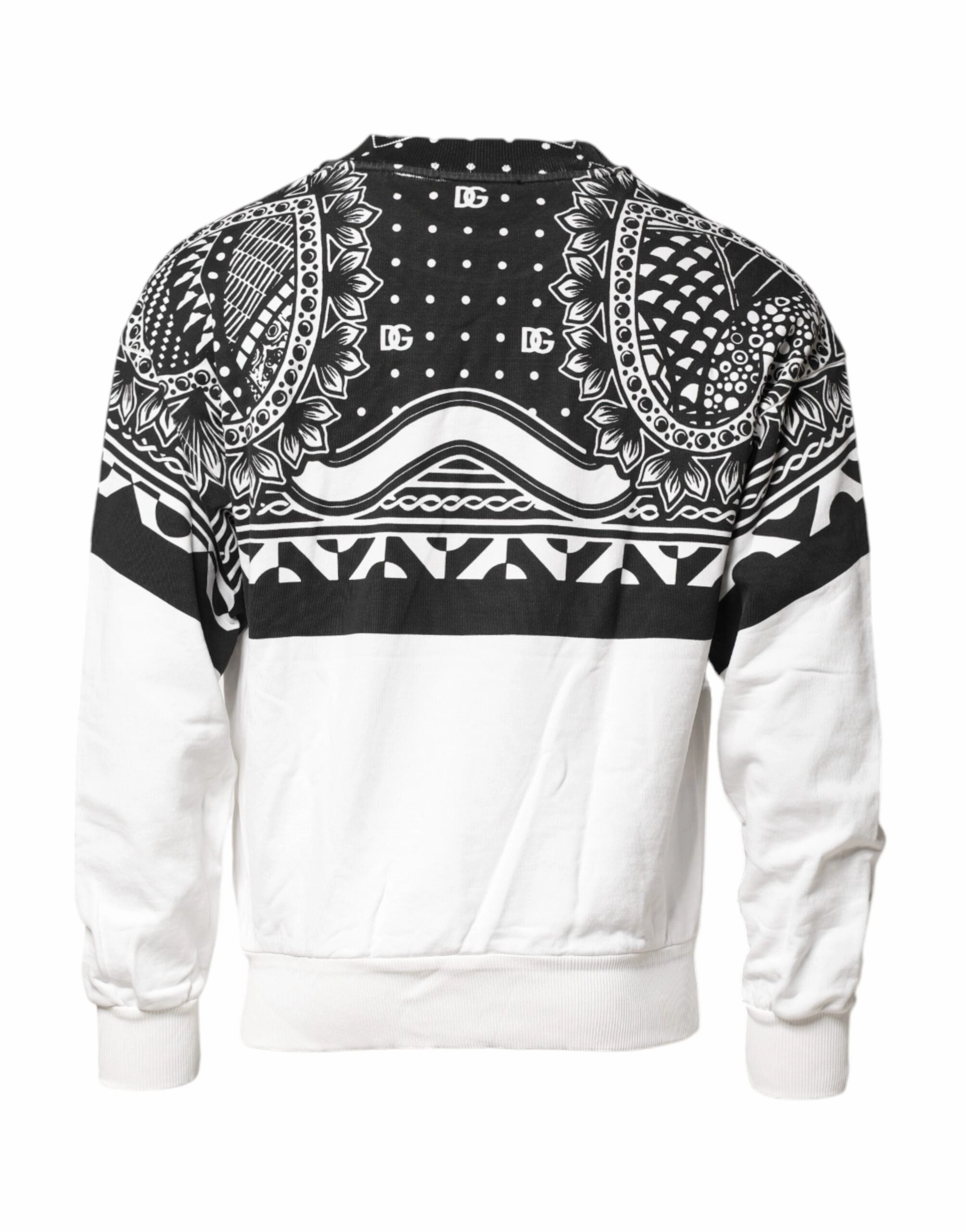 Dolce & Gabbana  Bandana Cotton Men Sweatshirt Men's Sweater