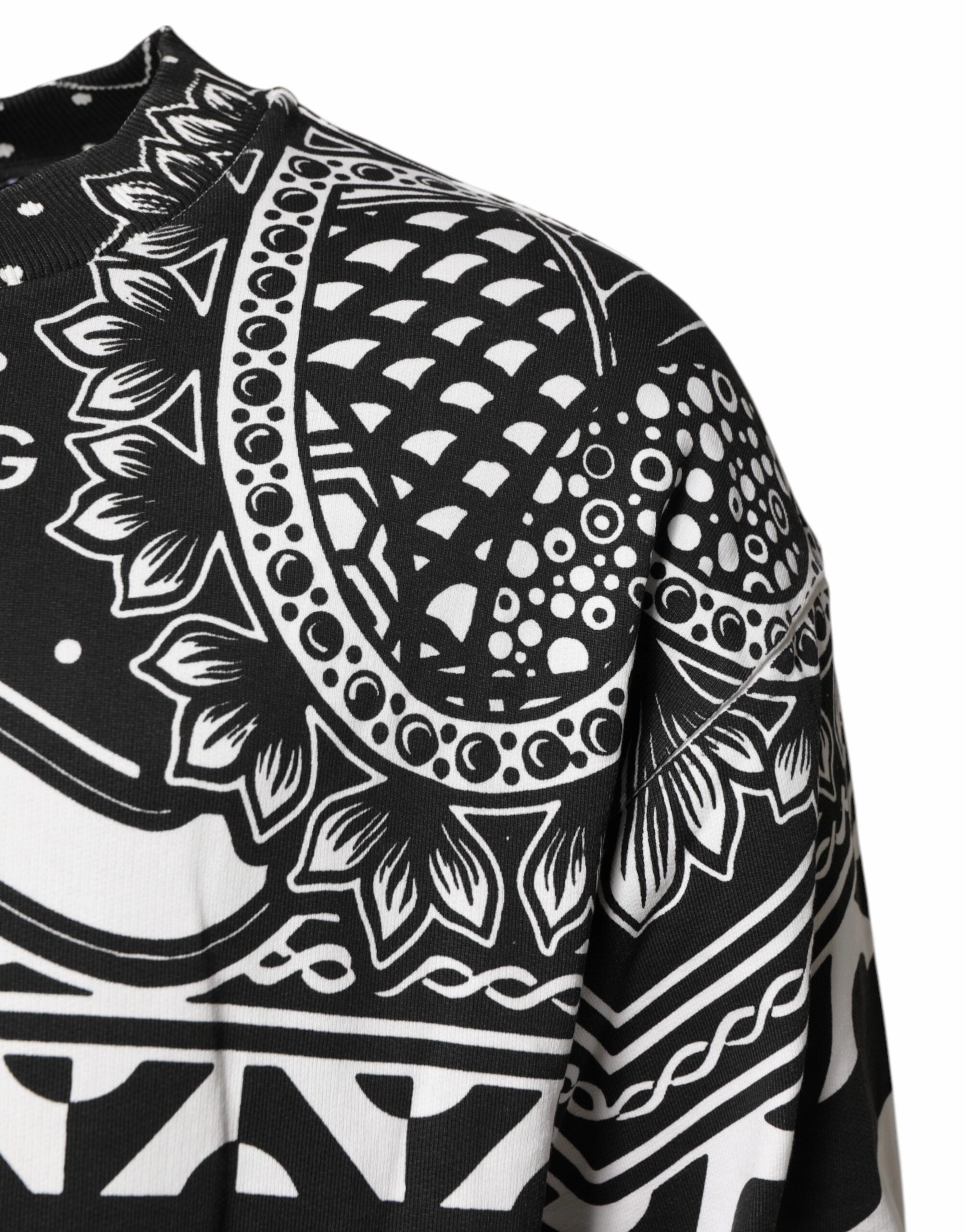 Dolce & Gabbana  Bandana Cotton Men Sweatshirt Men's Sweater