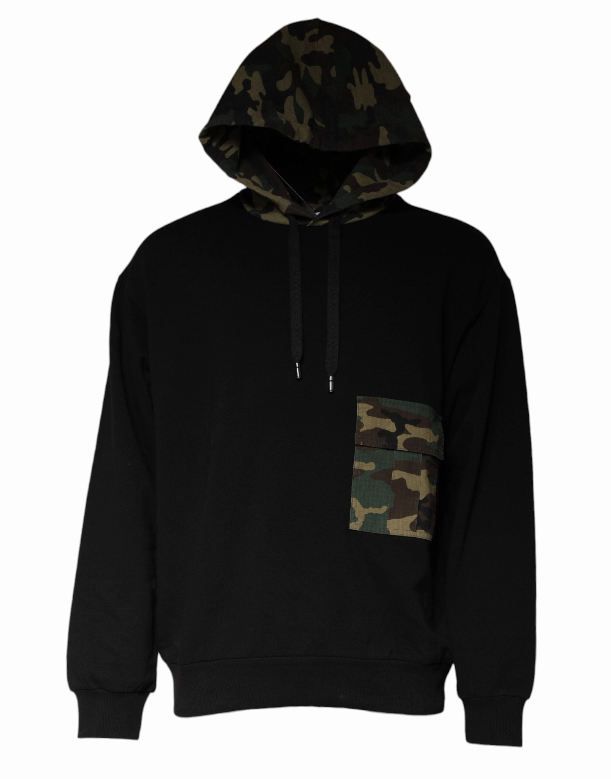 Dolce & Gabbana Camouflage Hooded Sweatshirt Men's Sweater
