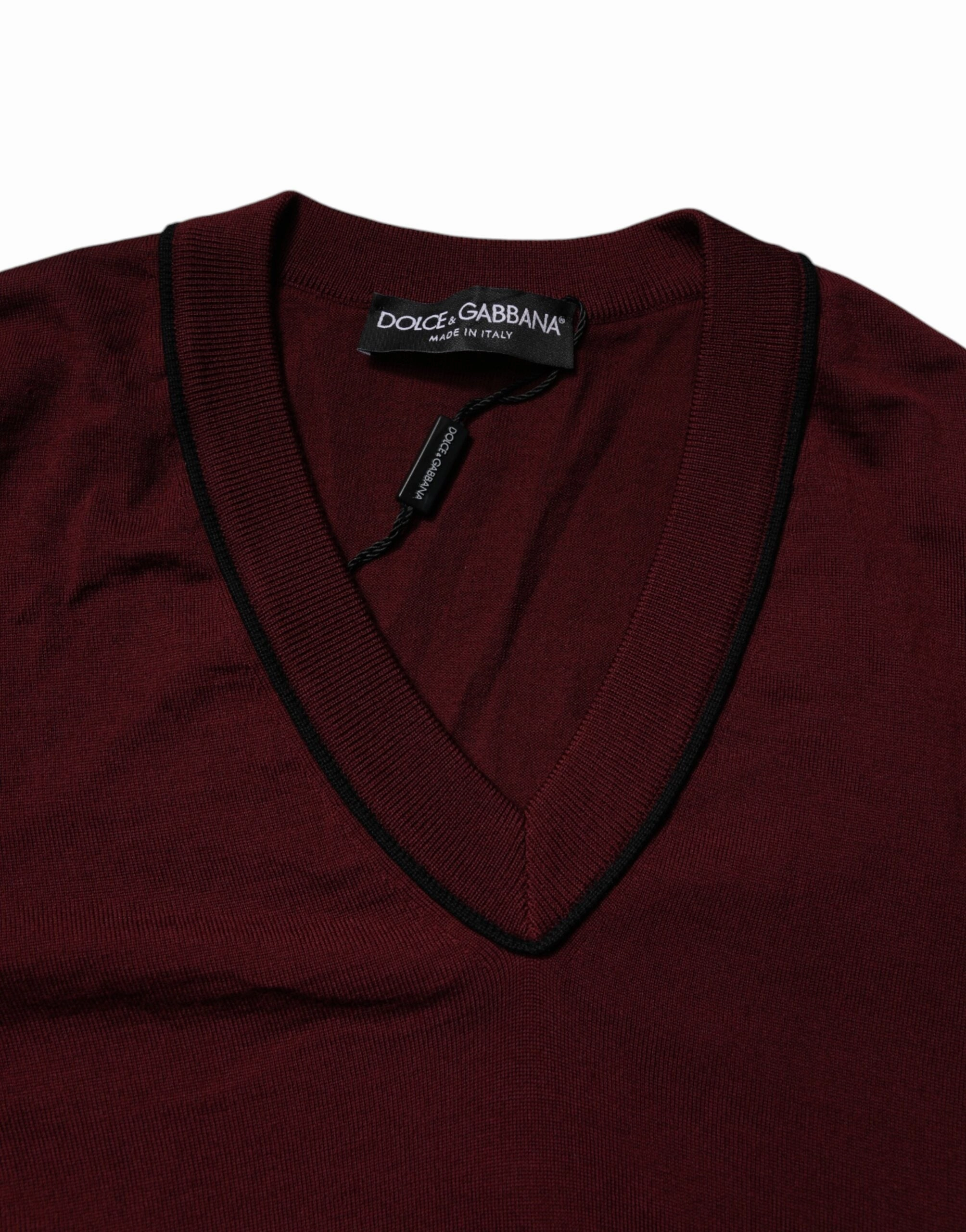 Dolce & Gabbana Cashmere V-neck Men Pullover Men's Sweater (Pre-Owned)