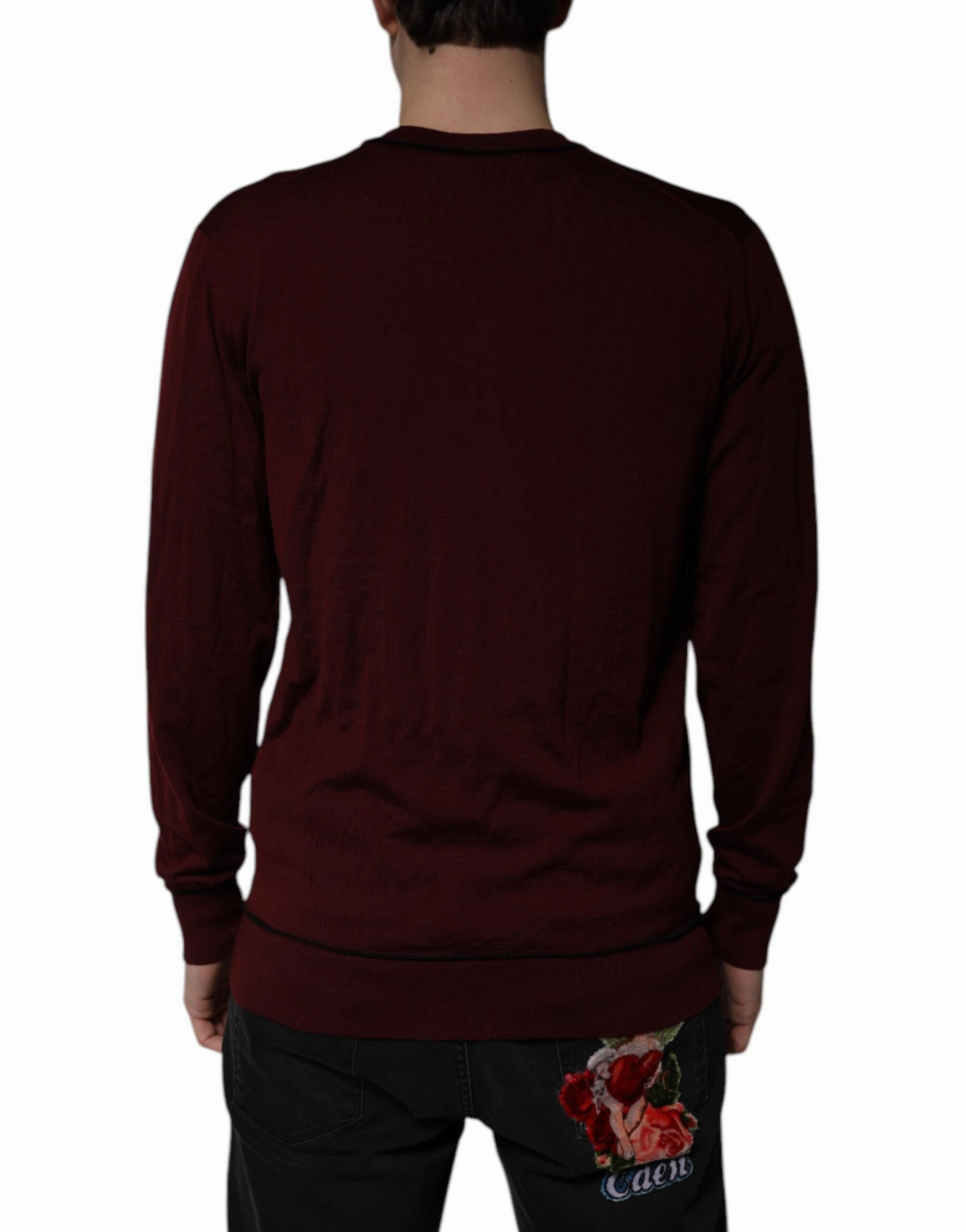 Dolce & Gabbana Cashmere V-neck Men Pullover Men's Sweater (Pre-Owned)