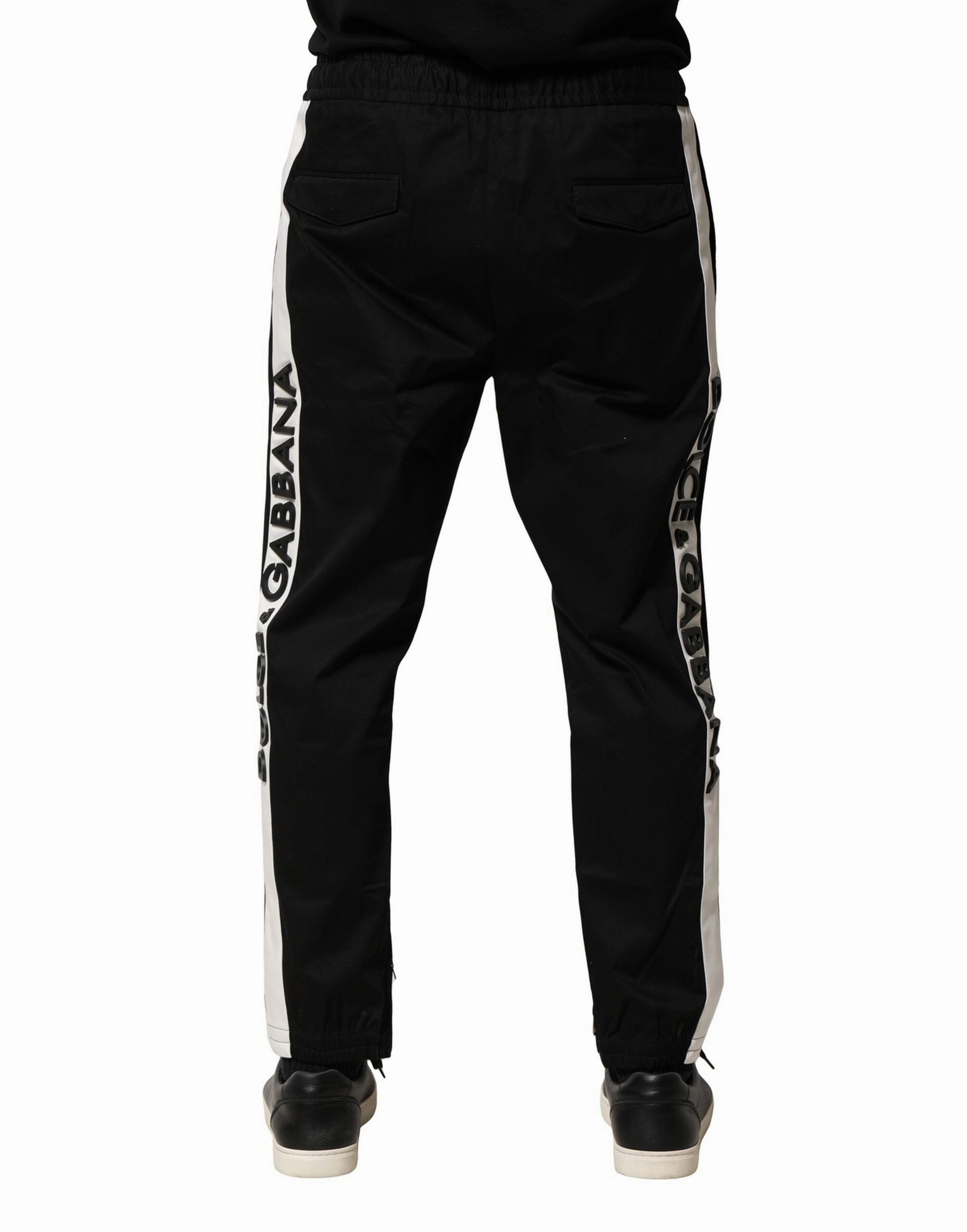 Dolce & Gabbana Cotton Mid Waist Jogger Men's Pants