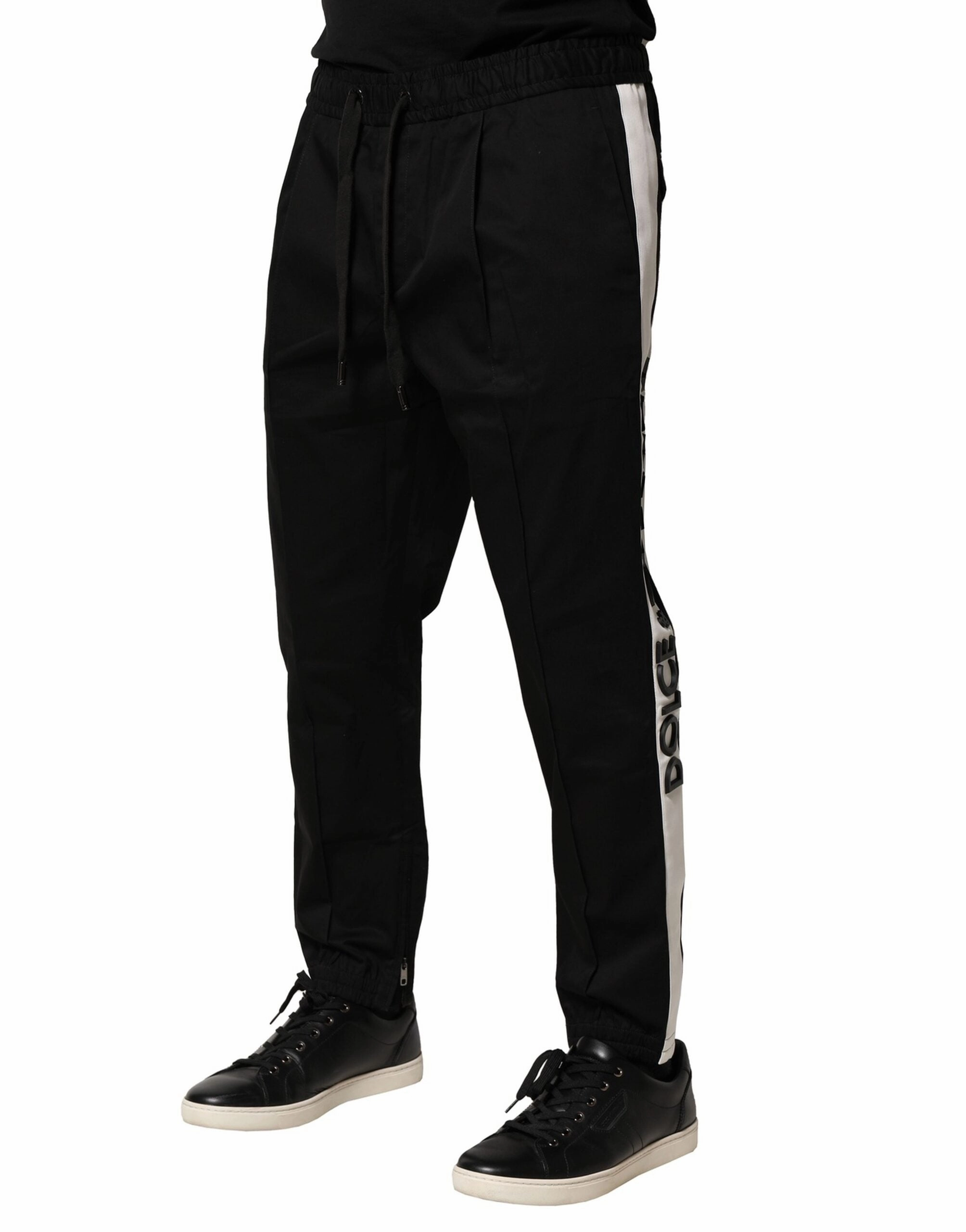 Dolce & Gabbana Cotton Mid Waist Jogger Men's Pants