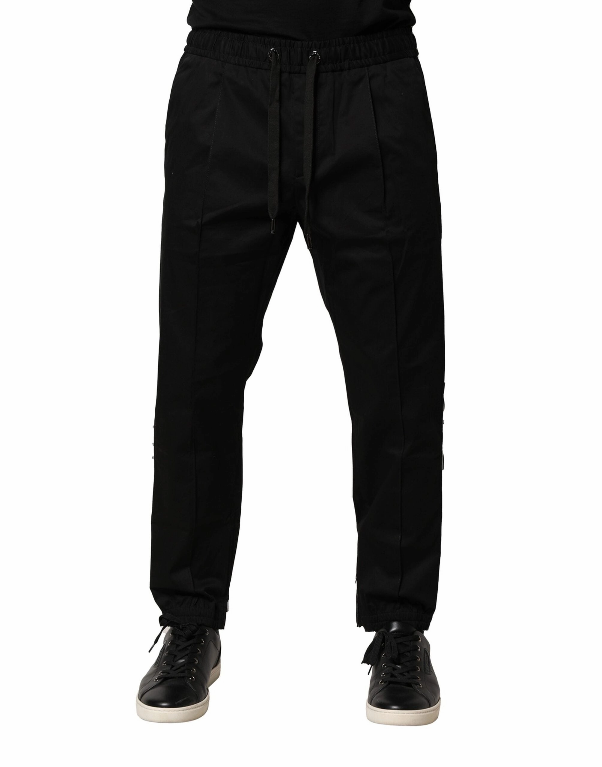 Dolce & Gabbana Cotton Mid Waist Jogger Men's Pants