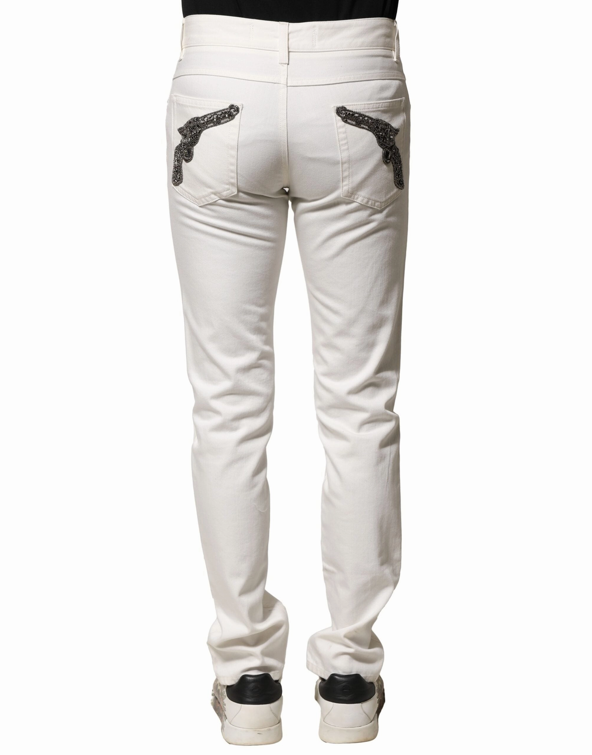 Dolce & Gabbana Cotton Skinny Men blue Men's Jeans (Pre-Owned)