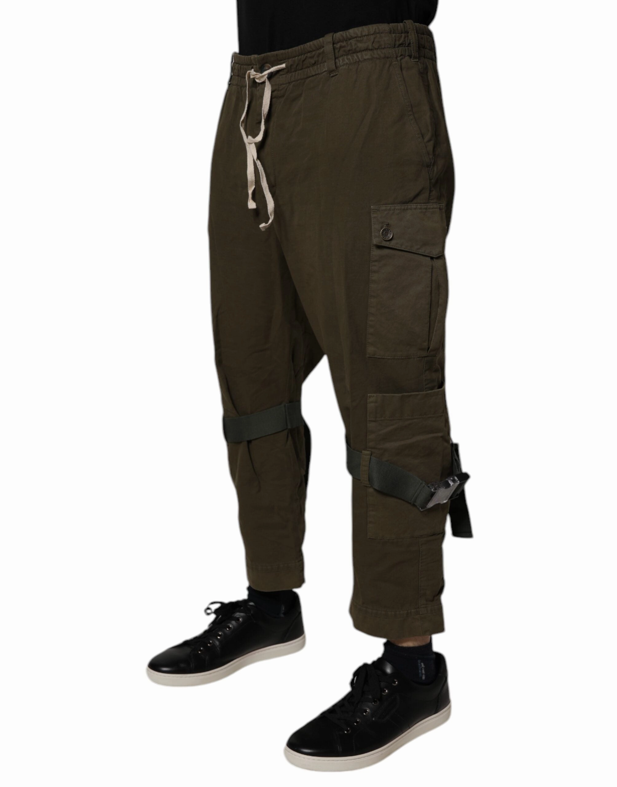 Dolce & Gabbana Cotton Stretch Cargo Men's Pants (Pre-Owned)