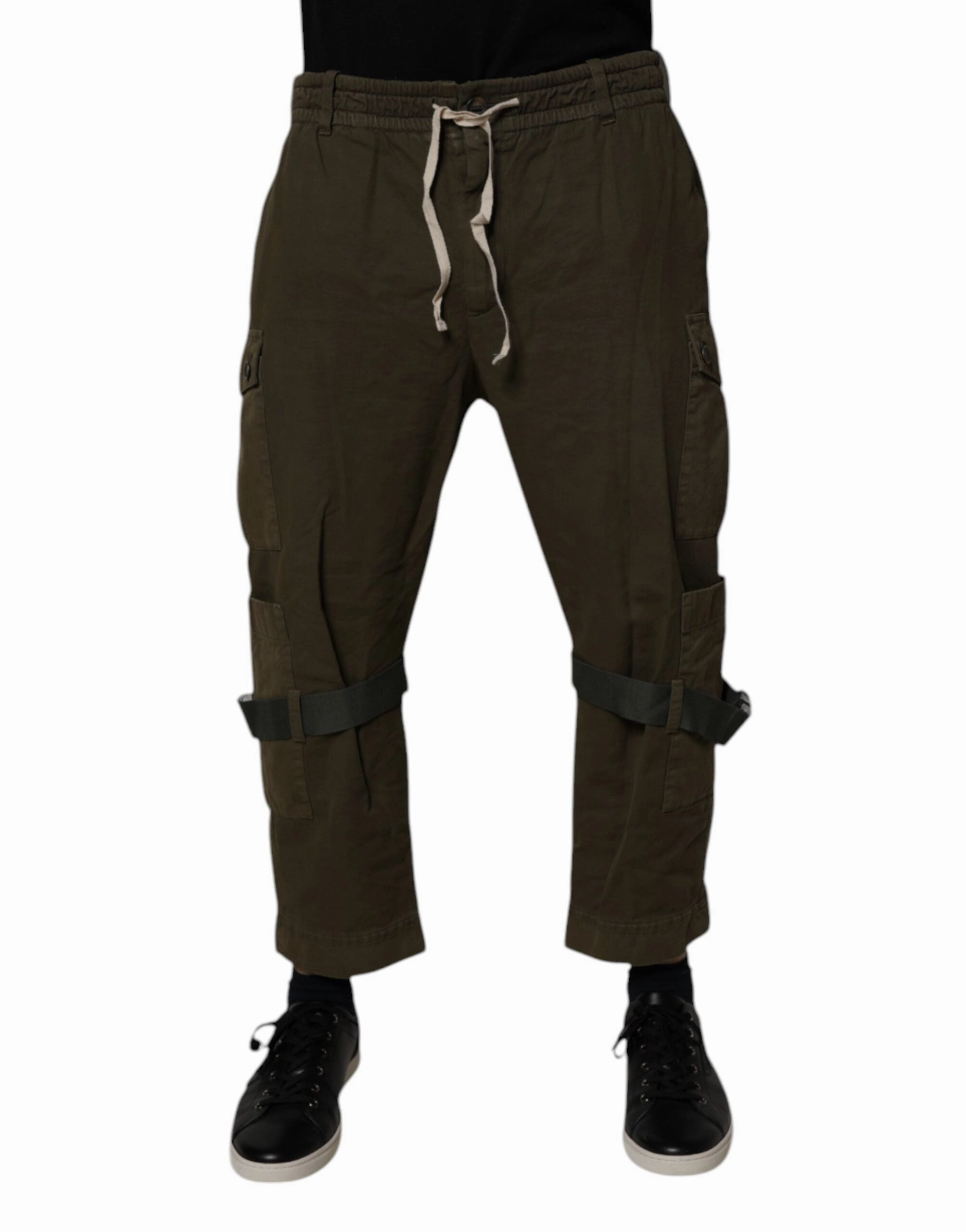 Dolce & Gabbana Cotton Stretch Cargo Men's Pants (Pre-Owned)