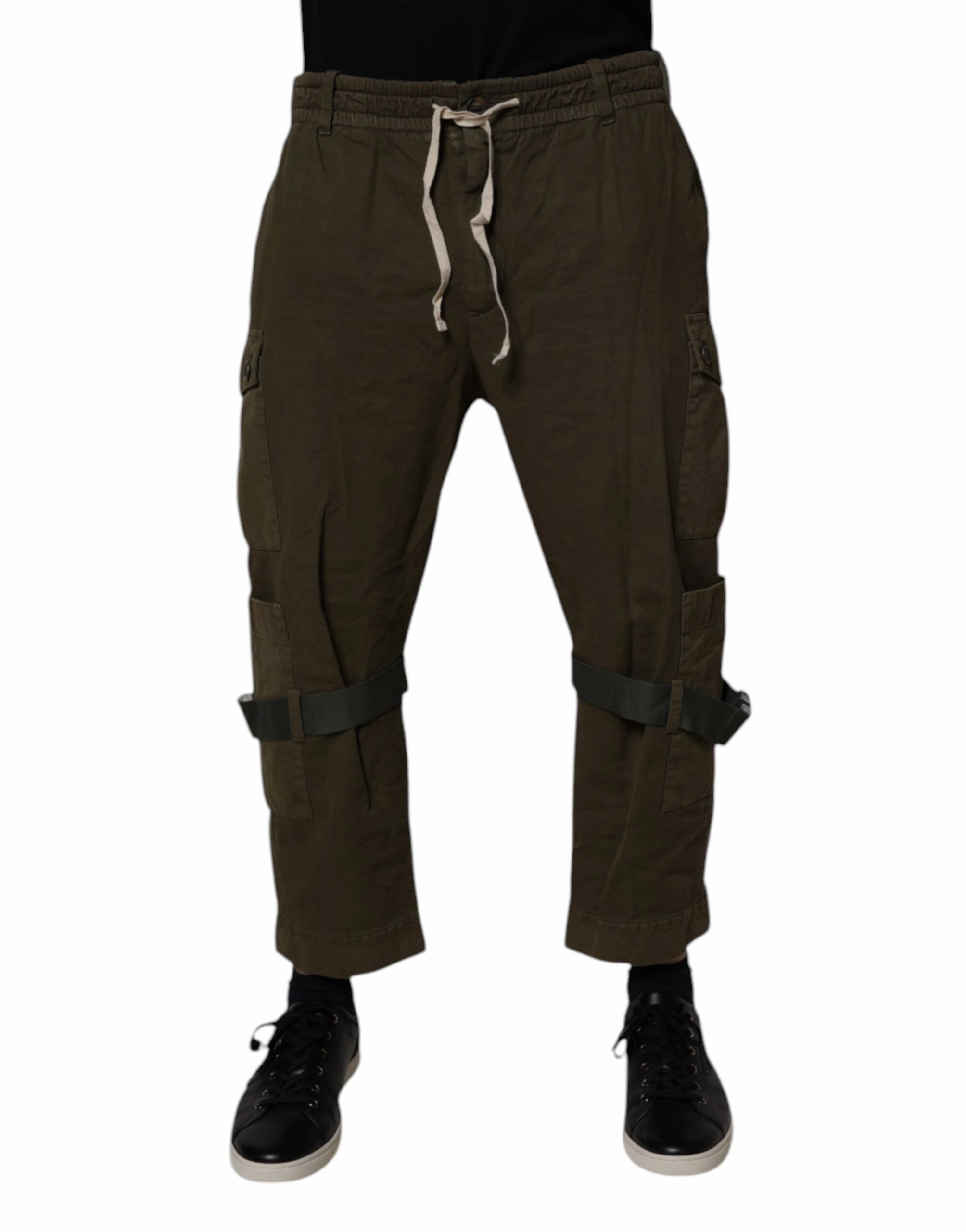 Dolce & Gabbana Cotton Stretch Cargo Men's Pants (Pre-Owned)