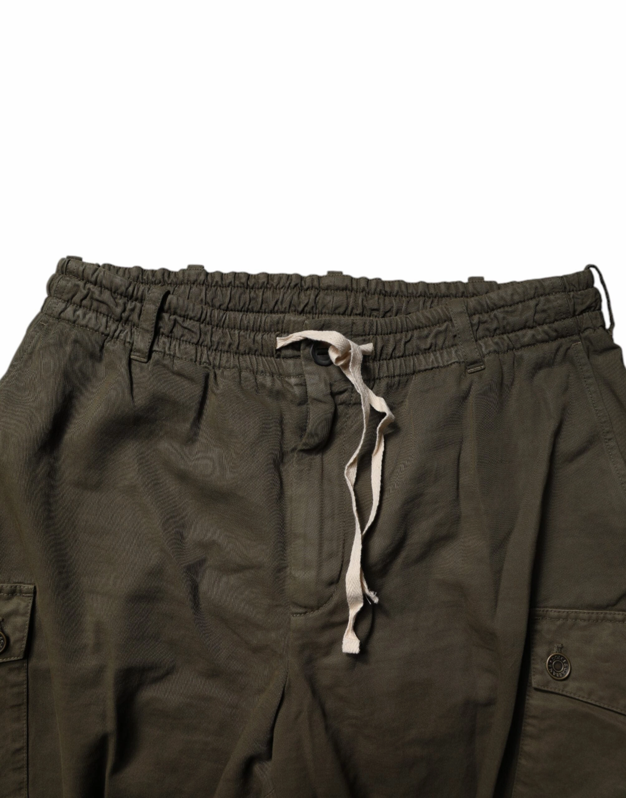 Dolce & Gabbana Cotton Stretch Cargo Men's Pants (Pre-Owned)